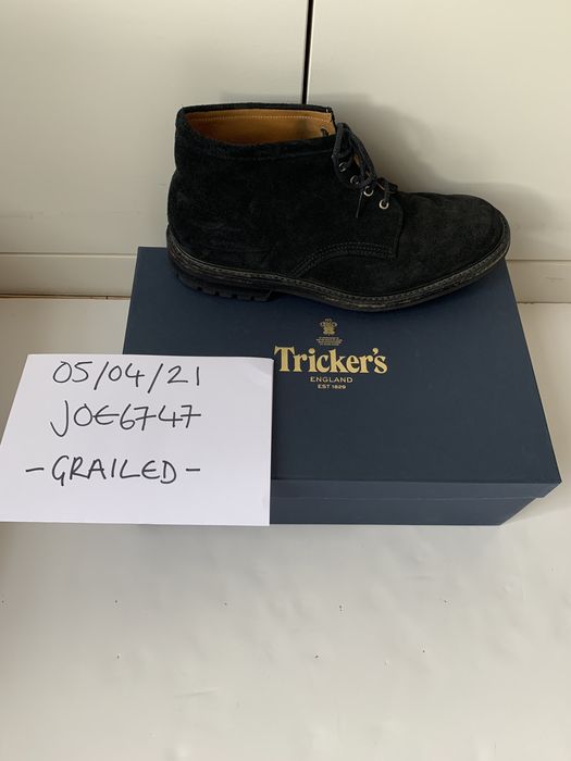 Margaret Howell Margaret Howell X Trickers Black Suede Ankle Boots