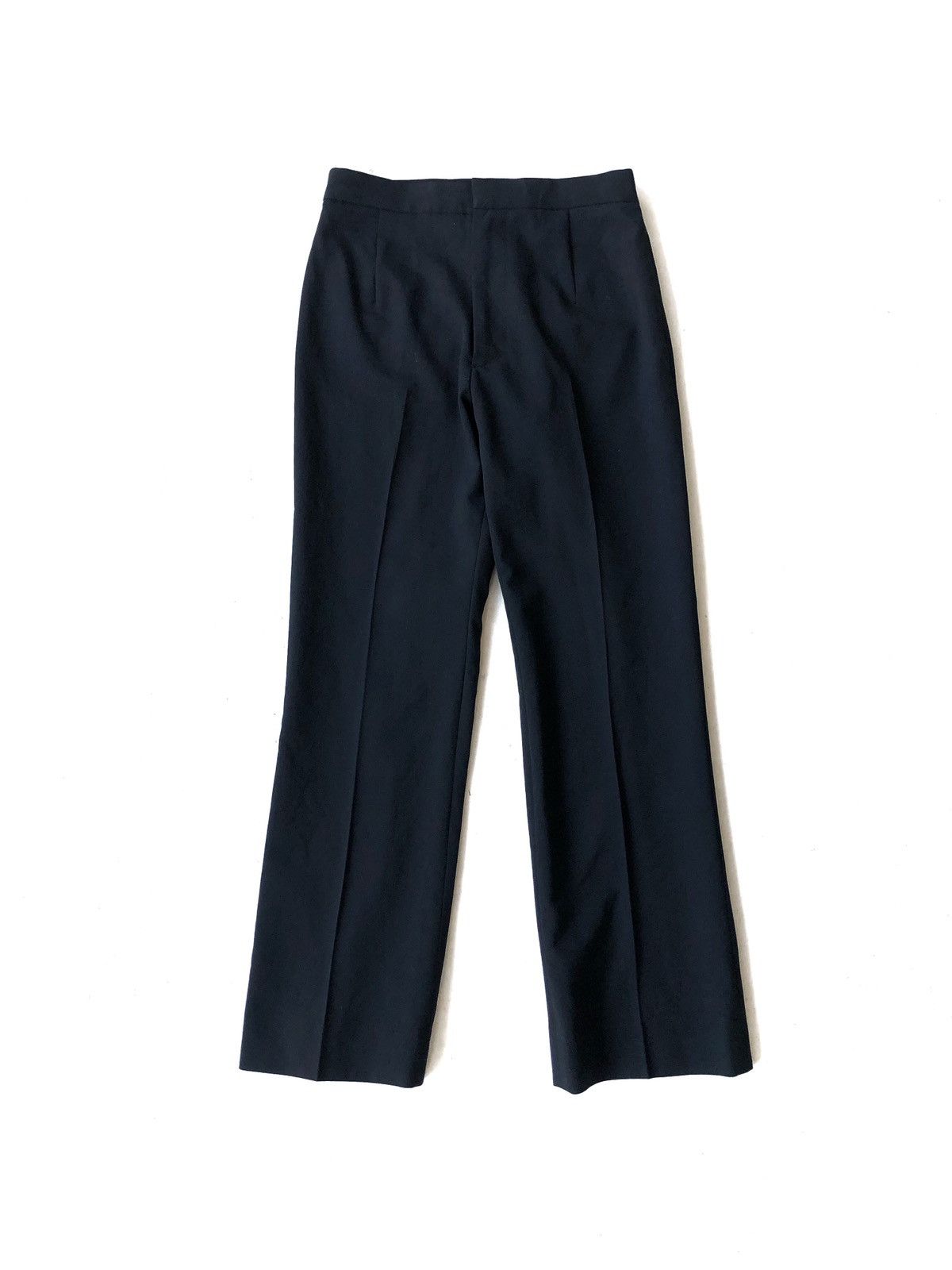 Yohji Yamamoto AW12 Yohji Yamamoto Black Minimalist High Waist Wool Pant Size US 26 / EU 42 - 3 Thumbnail