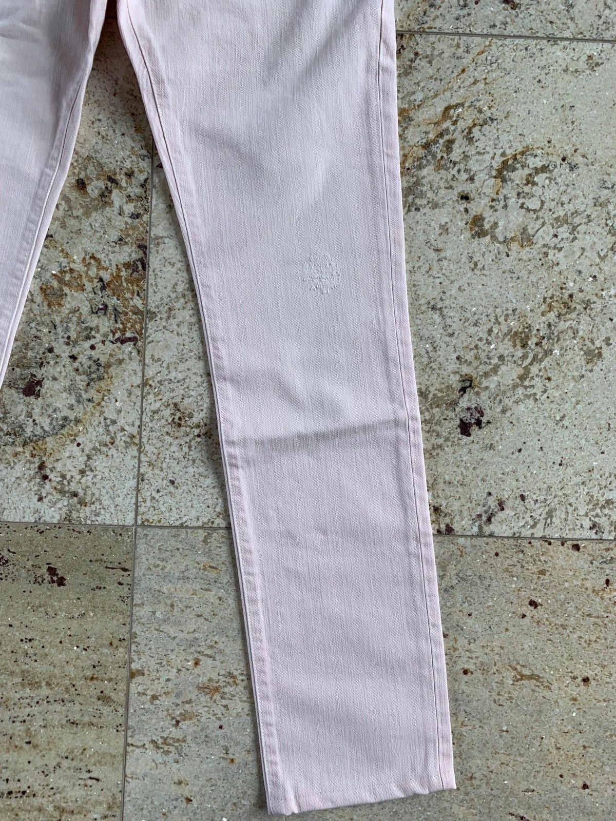 Saint Laurent Paris SS18 D02 Light Pink Denim Size US 27 - 4 Thumbnail