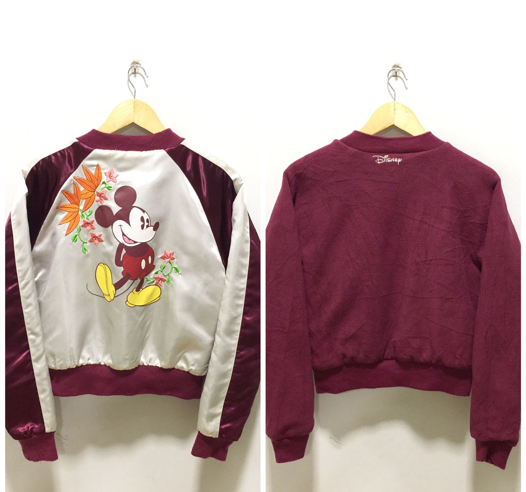 Other Sukajan Mickey Mouse Embroidery Souvenirs Reversible Jacket Size US S / EU 44-46 / 1 - 1 Thumbnail