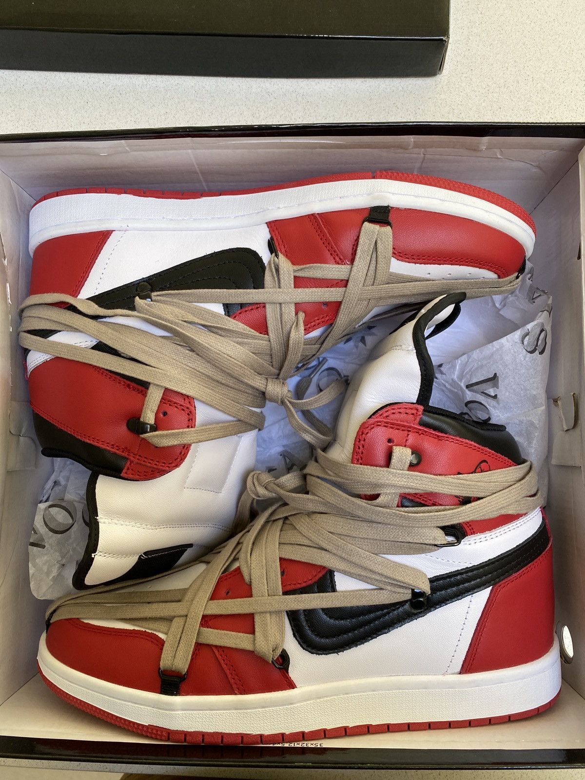 Custom Vogal 1s - Jordan 1 Chicago/Rick Owens Dunk Inspired Custom