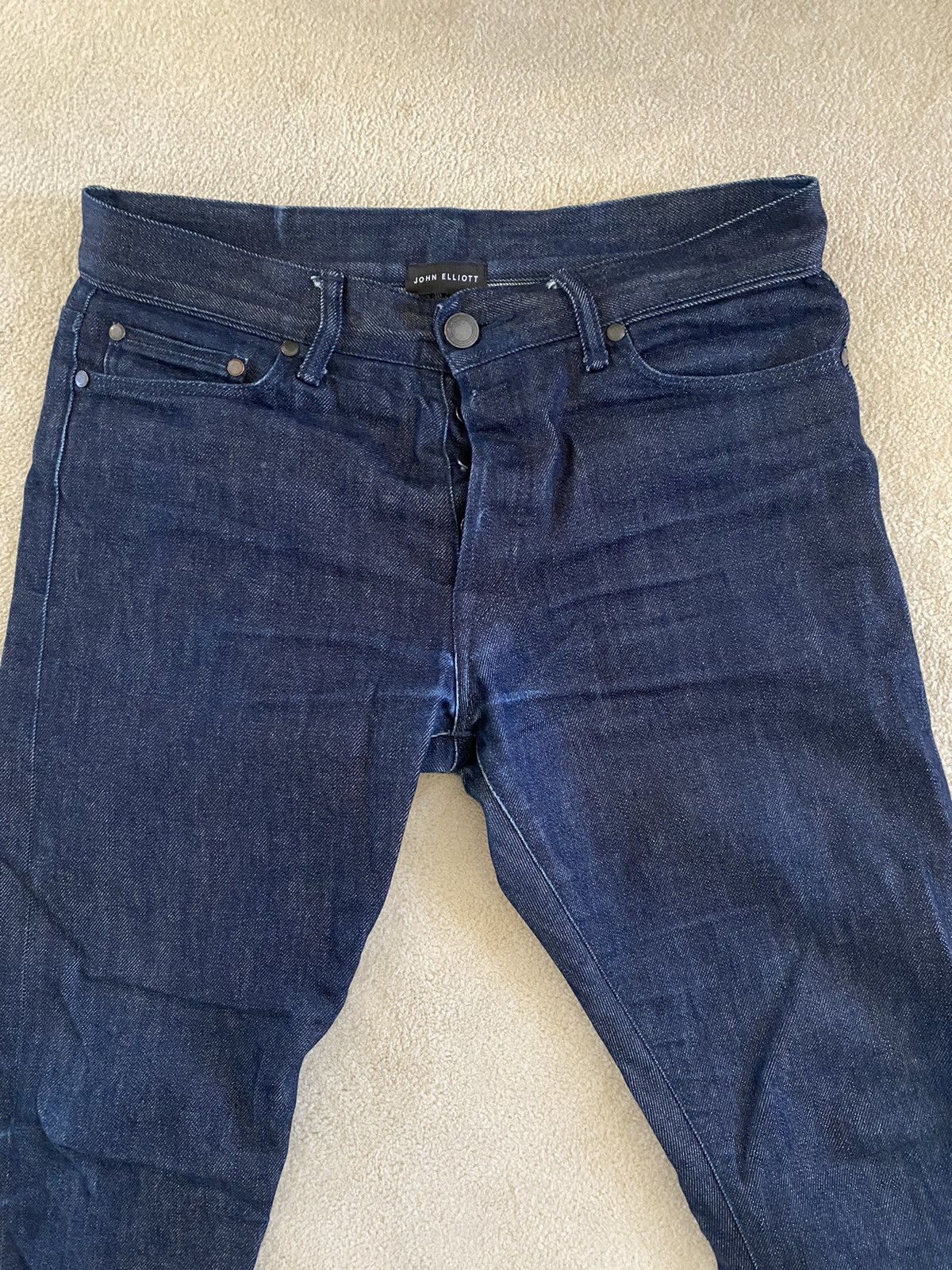 John Elliott John Elliott Cast 2 Jeans - Raw Indigo Sz 30 Size US 30 / EU 46 - 1 Thumbnail