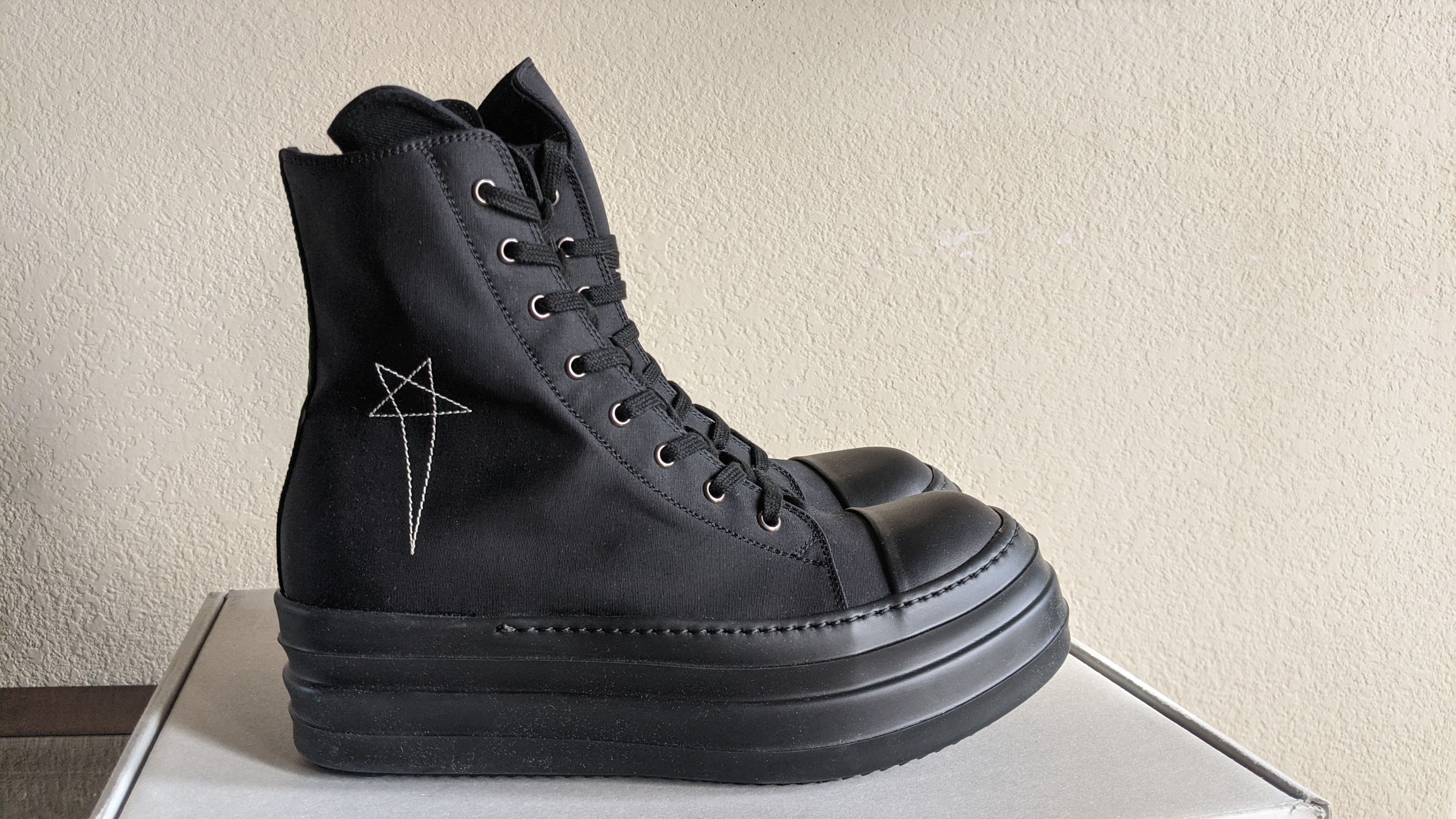 Rick Owens Drkshdw Rick Owens Drkshdw Black Double Bumper