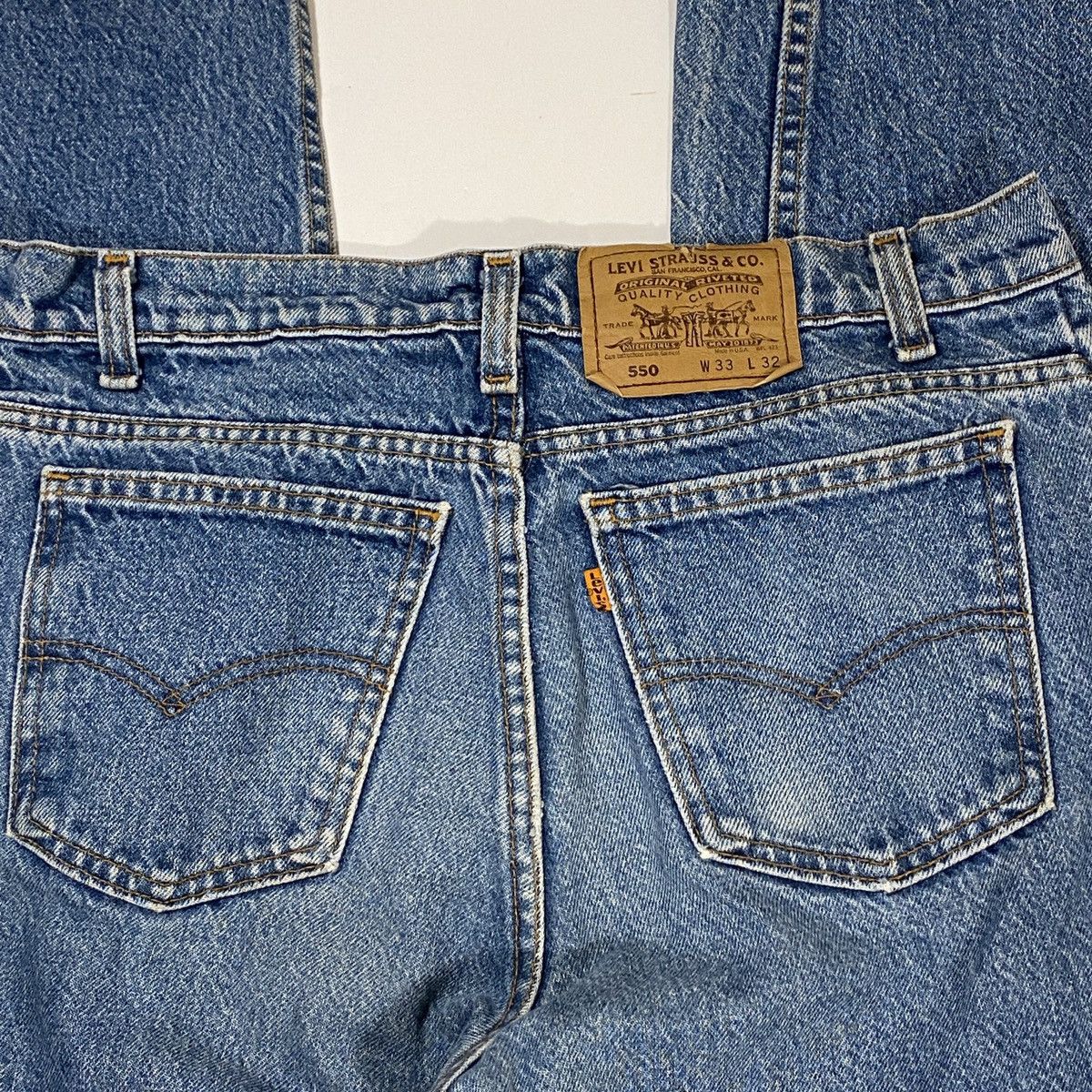 Levi's × Vintage Vintage Levi’s 550 Orange Tab Jeans Size US 33 - 2 Thumbnail