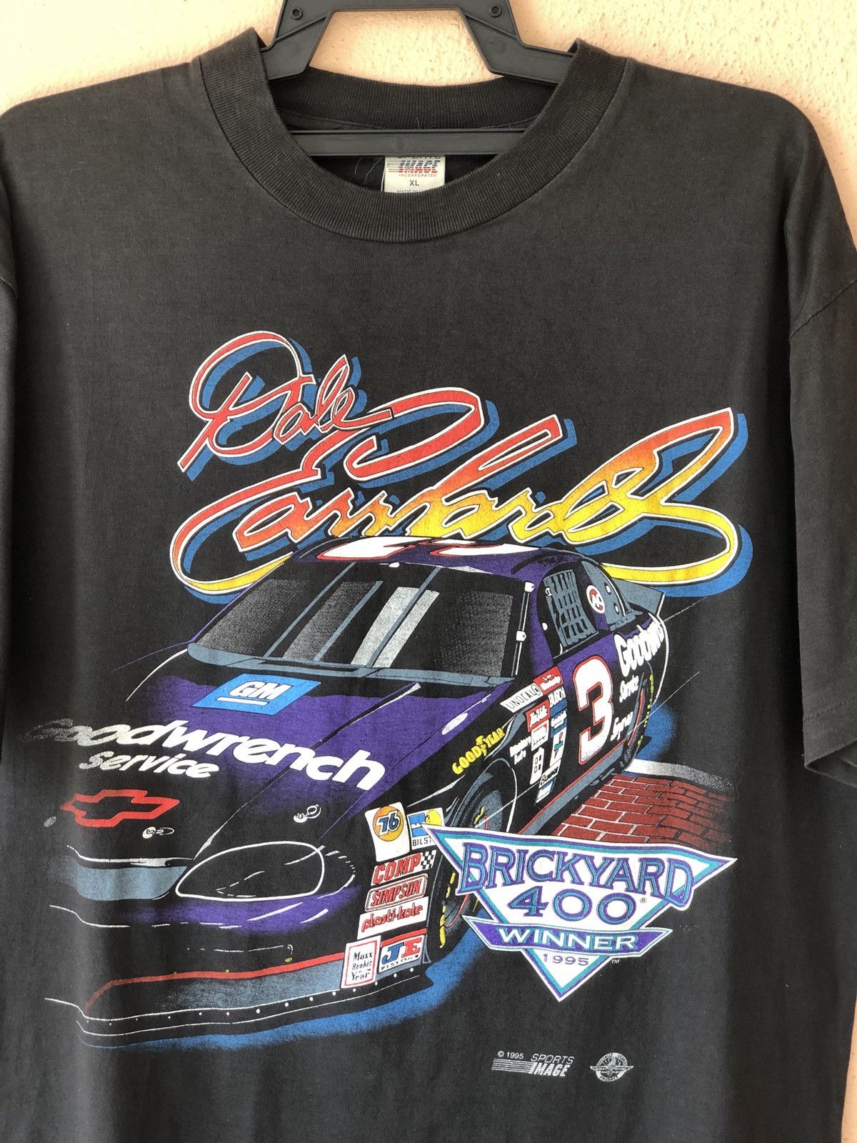 NASCAR Vintage 90s Dale Earnhard Brickyard 400 Winner Tee Size US L / EU 52-54 / 3 - 2 Thumbnail