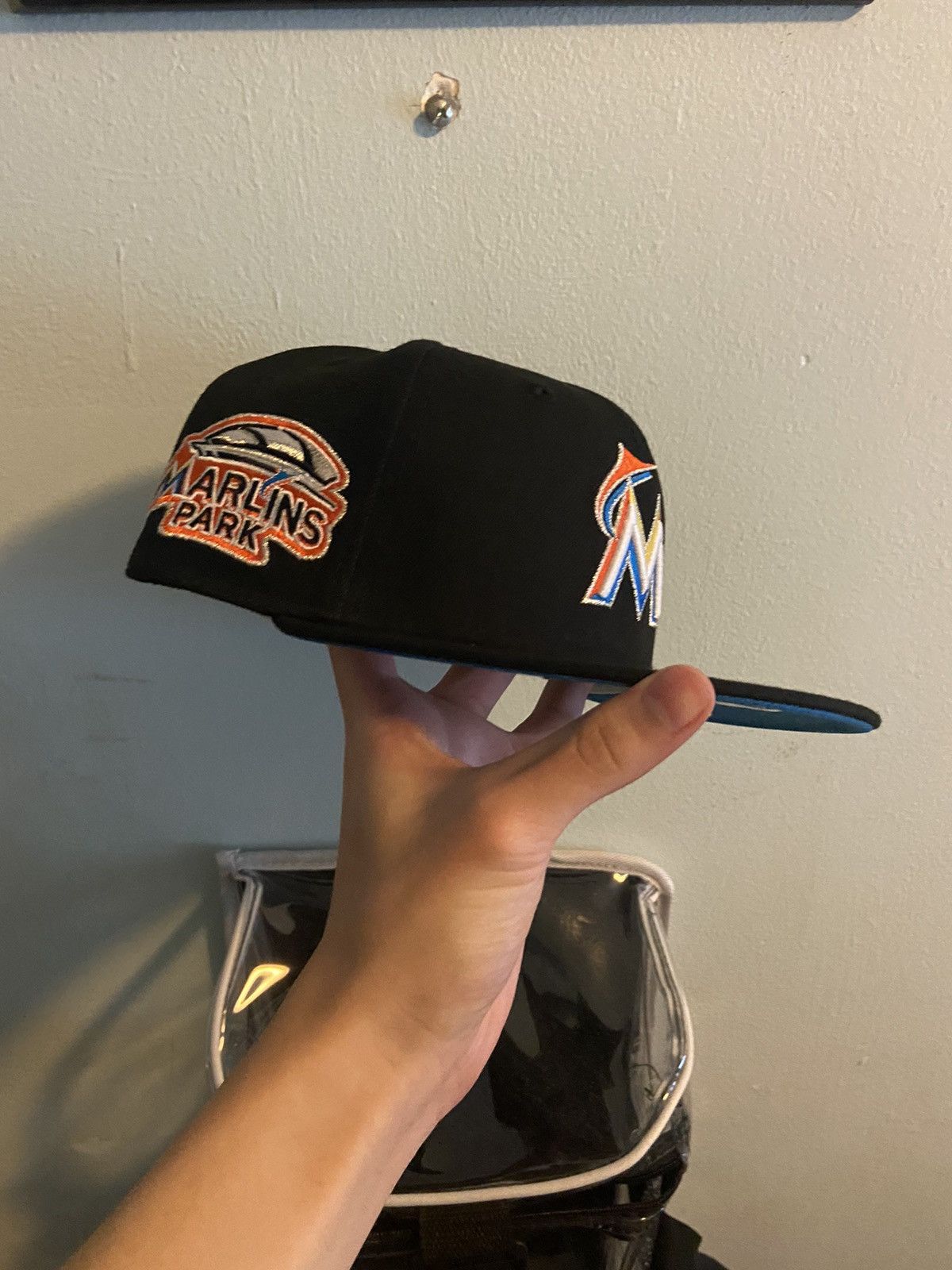 HatClub Exclusive Marlins Blue Brim Sz 1/8