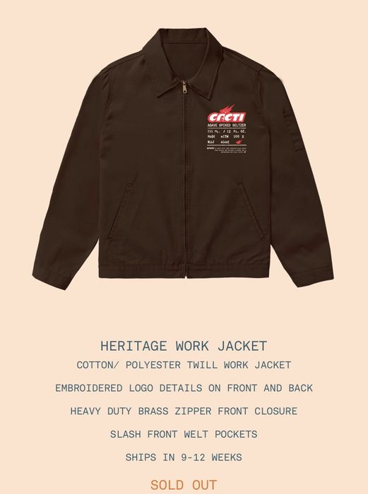 Travis Scott Travis Scott Cacti Heritage Work Jacket | Grailed