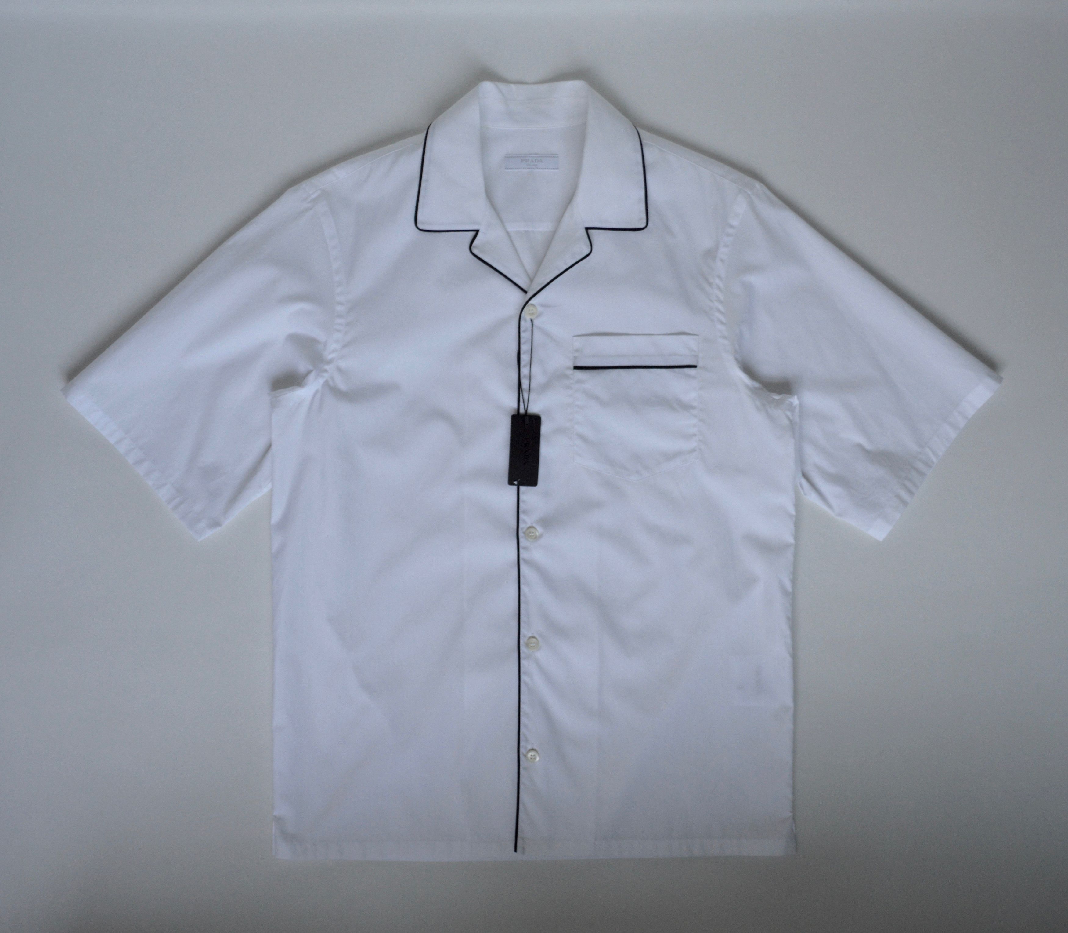 Prada S/S 16 Camp Collar Pyjama Shirt Size US M / EU 48-50 / 2 - 1 Thumbnail