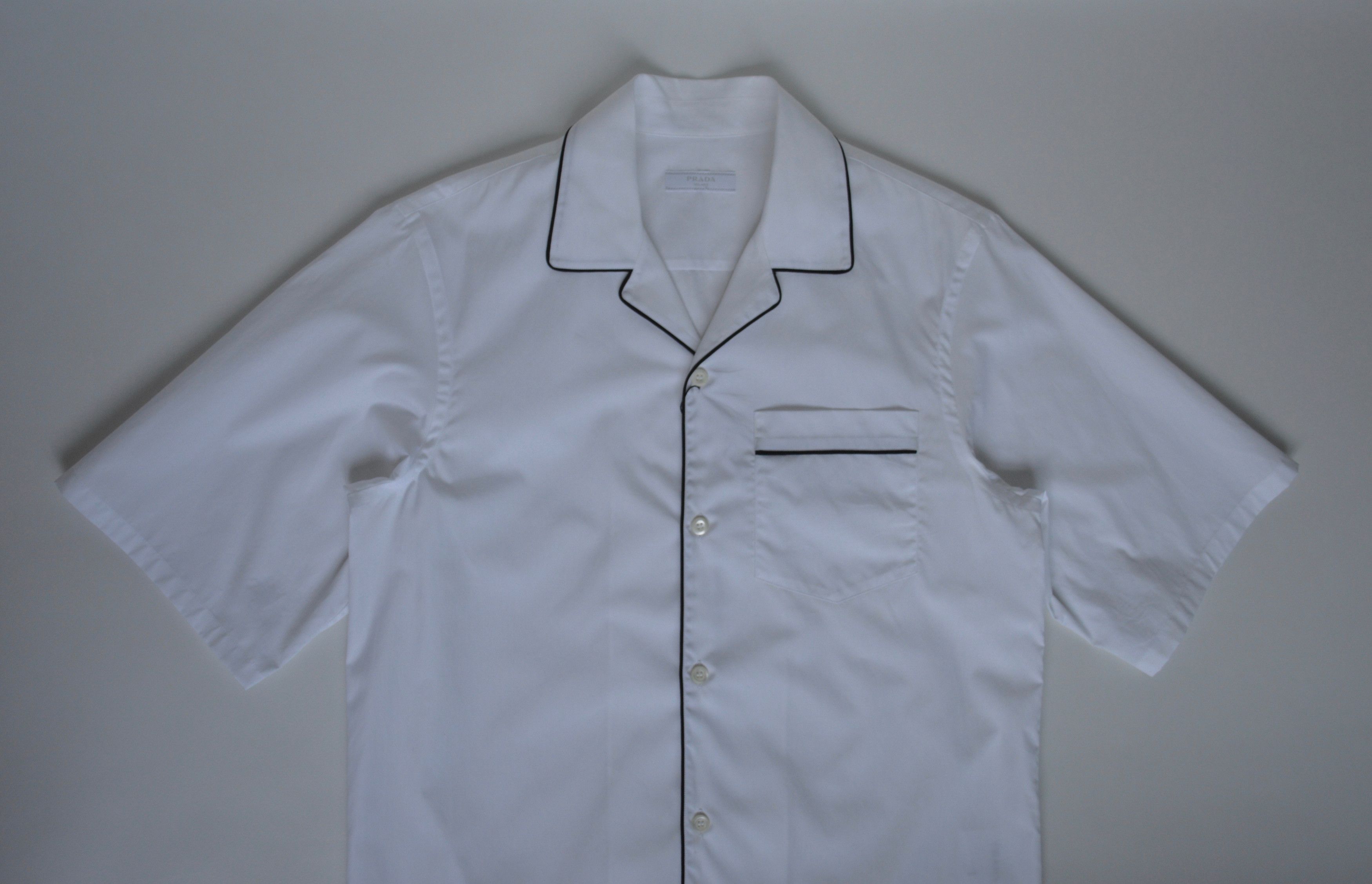 Prada S/S 16 Camp Collar Pyjama Shirt Size US M / EU 48-50 / 2 - 2 Thumbnail