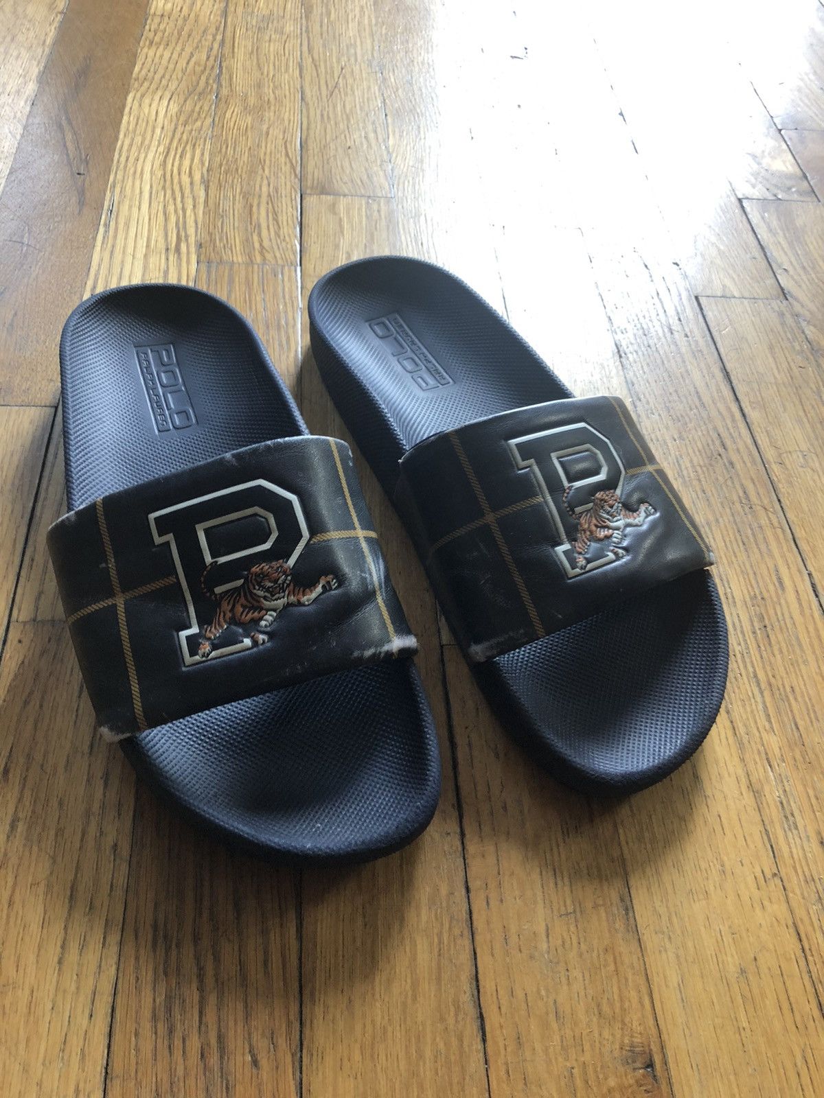 Polo ralph lauren tiger cheap slides