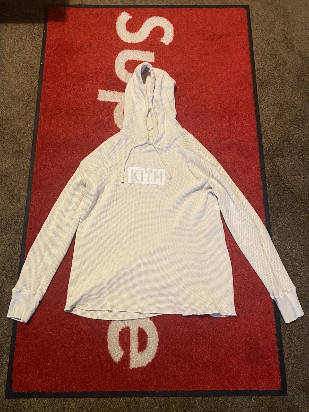 Kith calux waffle hoodie hotsell