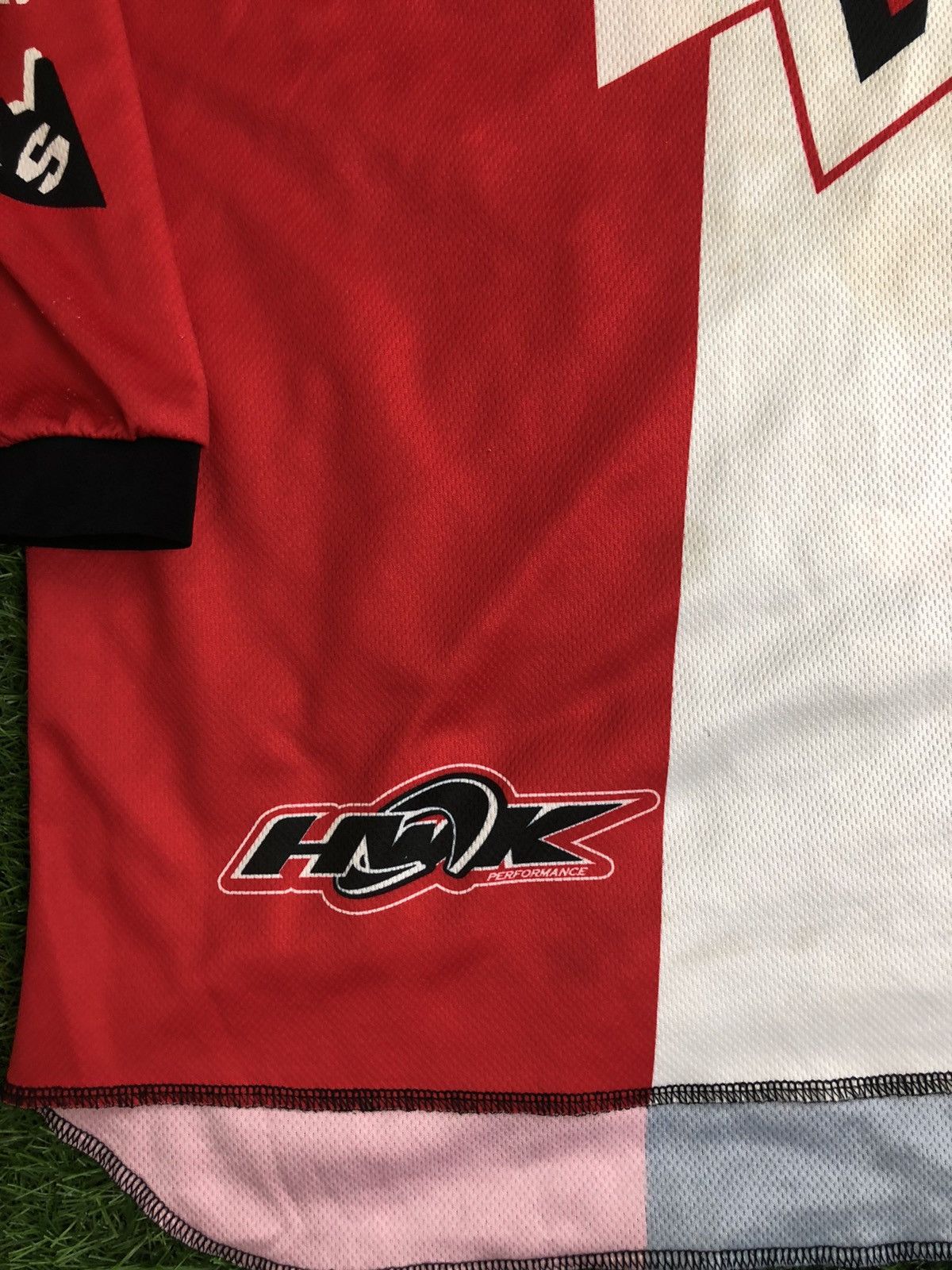 Vintage Vintage HWK Racing Motorcross Shirt Size US L / EU 52-54 / 3 - 5 Thumbnail