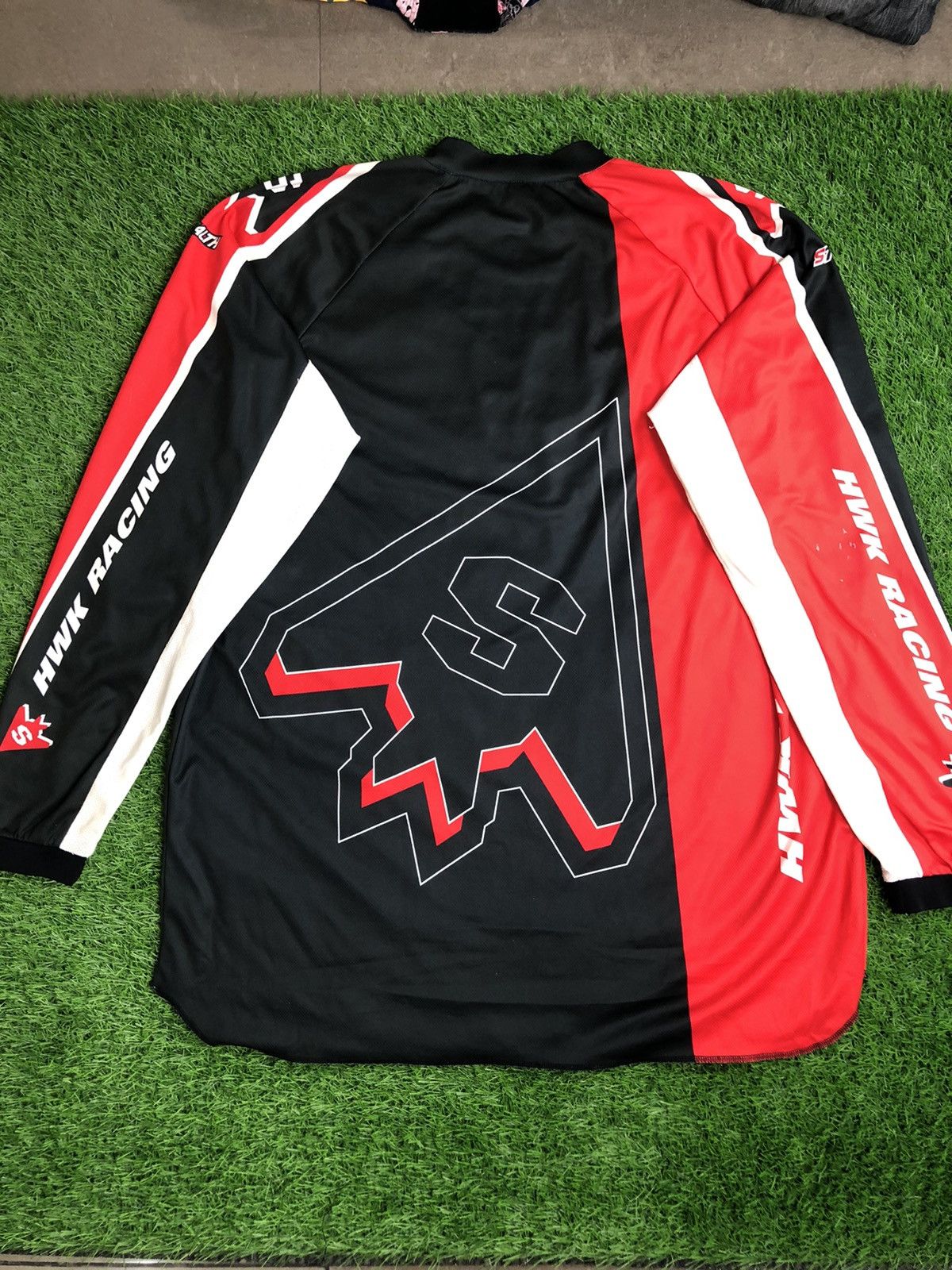 Vintage Vintage HWK Racing Motorcross Shirt Size US L / EU 52-54 / 3 - 2 Thumbnail