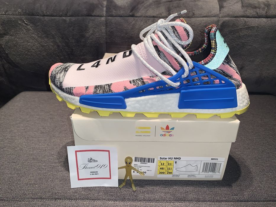 Adidas Adidas x Pharrell Hu NMD Solar Pack Pink Blue 12 BB9531