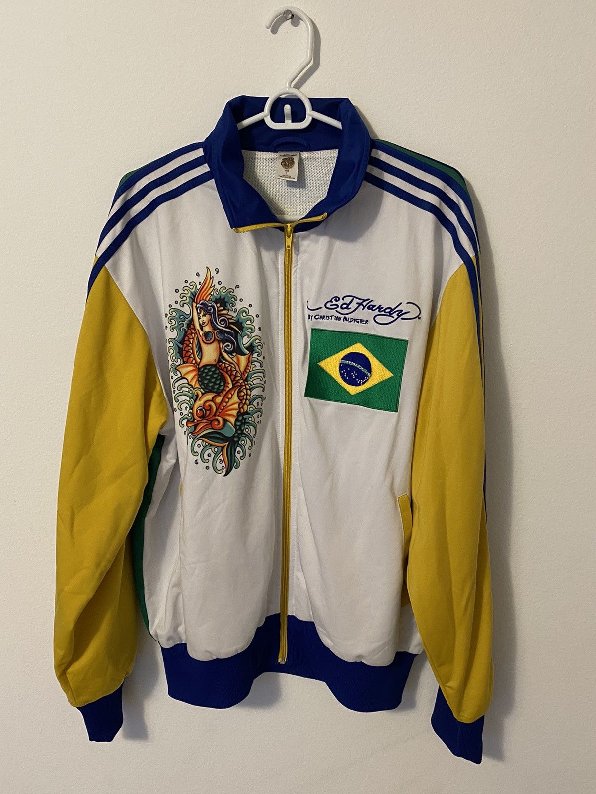 Christian Audigier × Ed Hardy Ed hardy Brazil track jacket Size US L / EU 52-54 / 3 - 1 Thumbnail