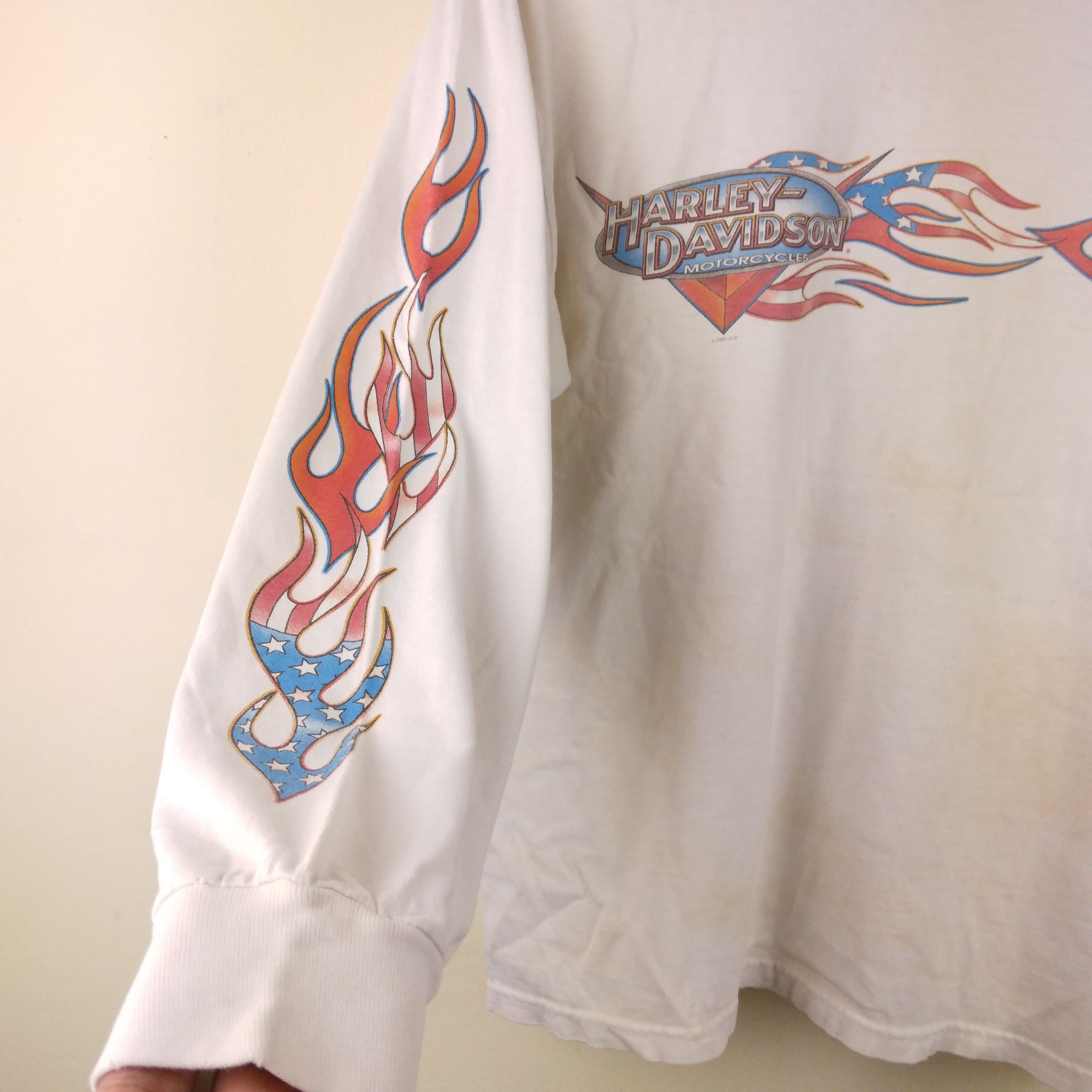 Harley Davidson Vintage Harley Davidson 2001 copyrights Tinley Park,II Size US S / EU 44-46 / 1 - 4 Thumbnail