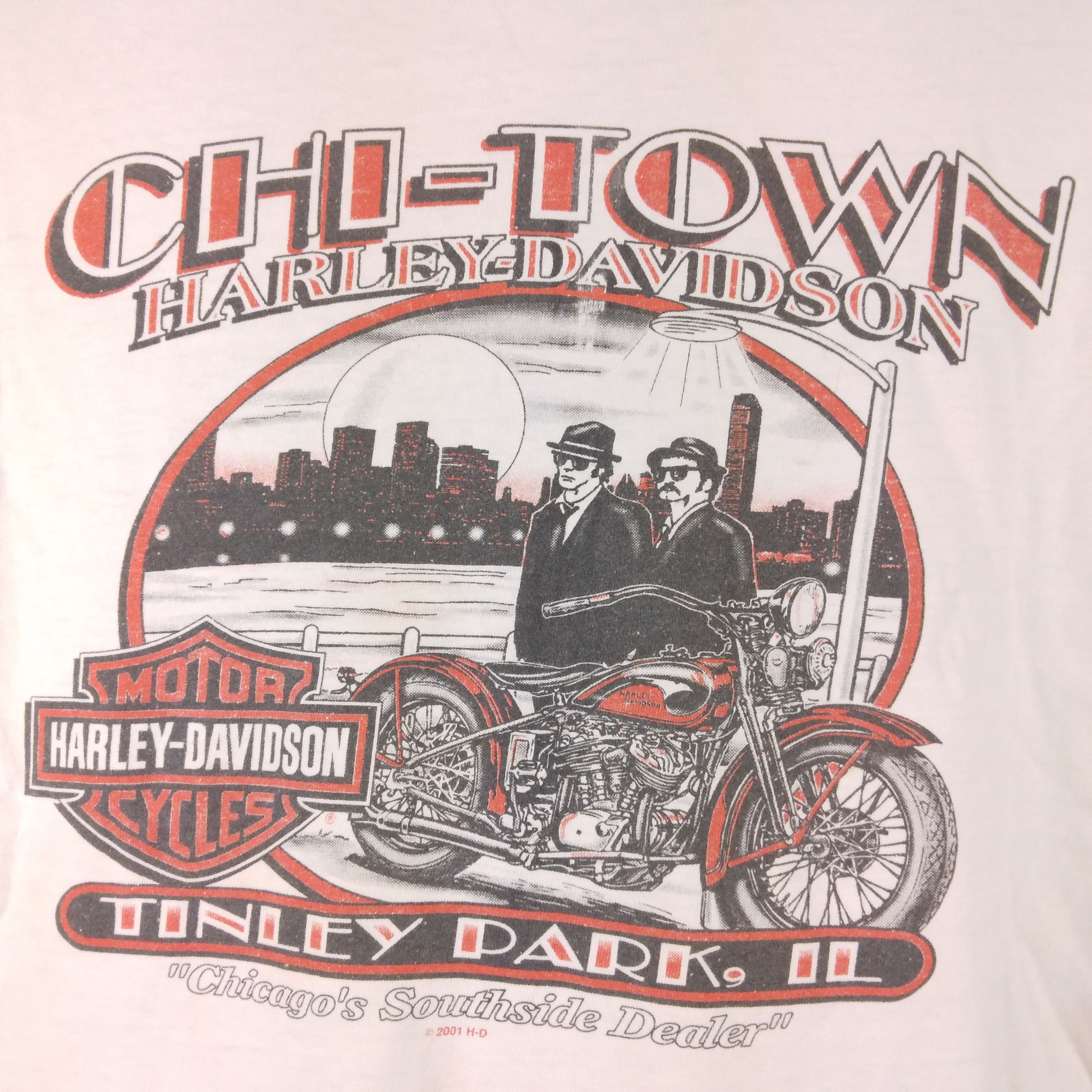 Harley Davidson Vintage Harley Davidson 2001 copyrights Tinley Park,II Size US S / EU 44-46 / 1 - 7 Thumbnail