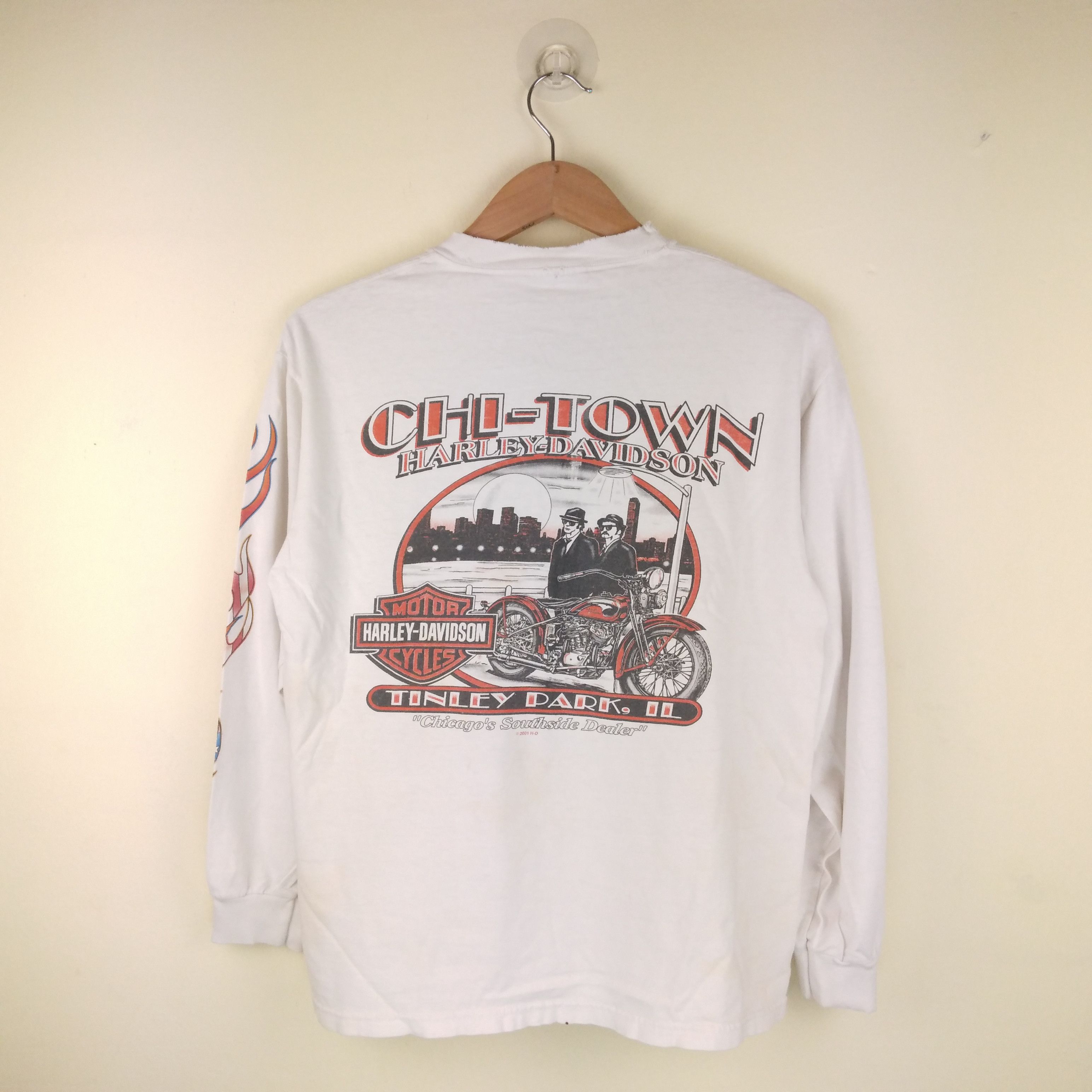 Harley Davidson Vintage Harley Davidson 2001 copyrights Tinley Park,II Size US S / EU 44-46 / 1 - 6 Thumbnail