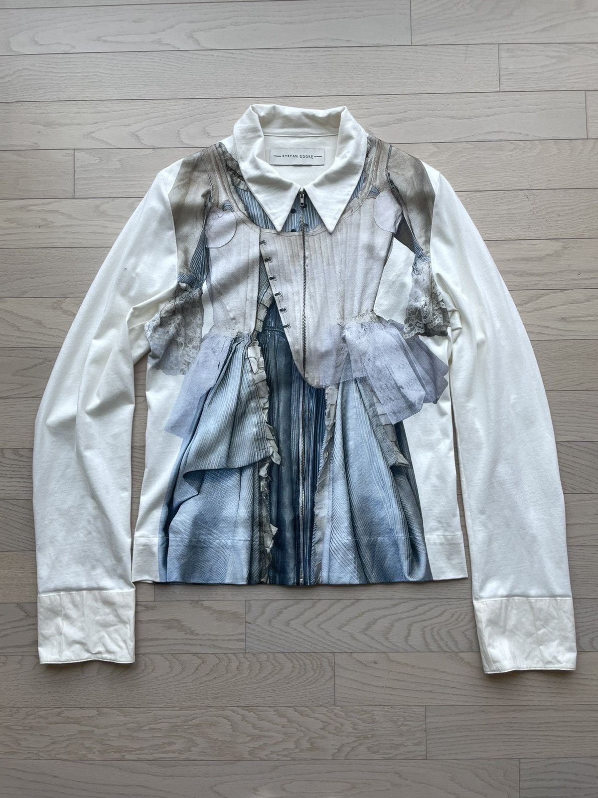 Stefan cooke blue dress shirt