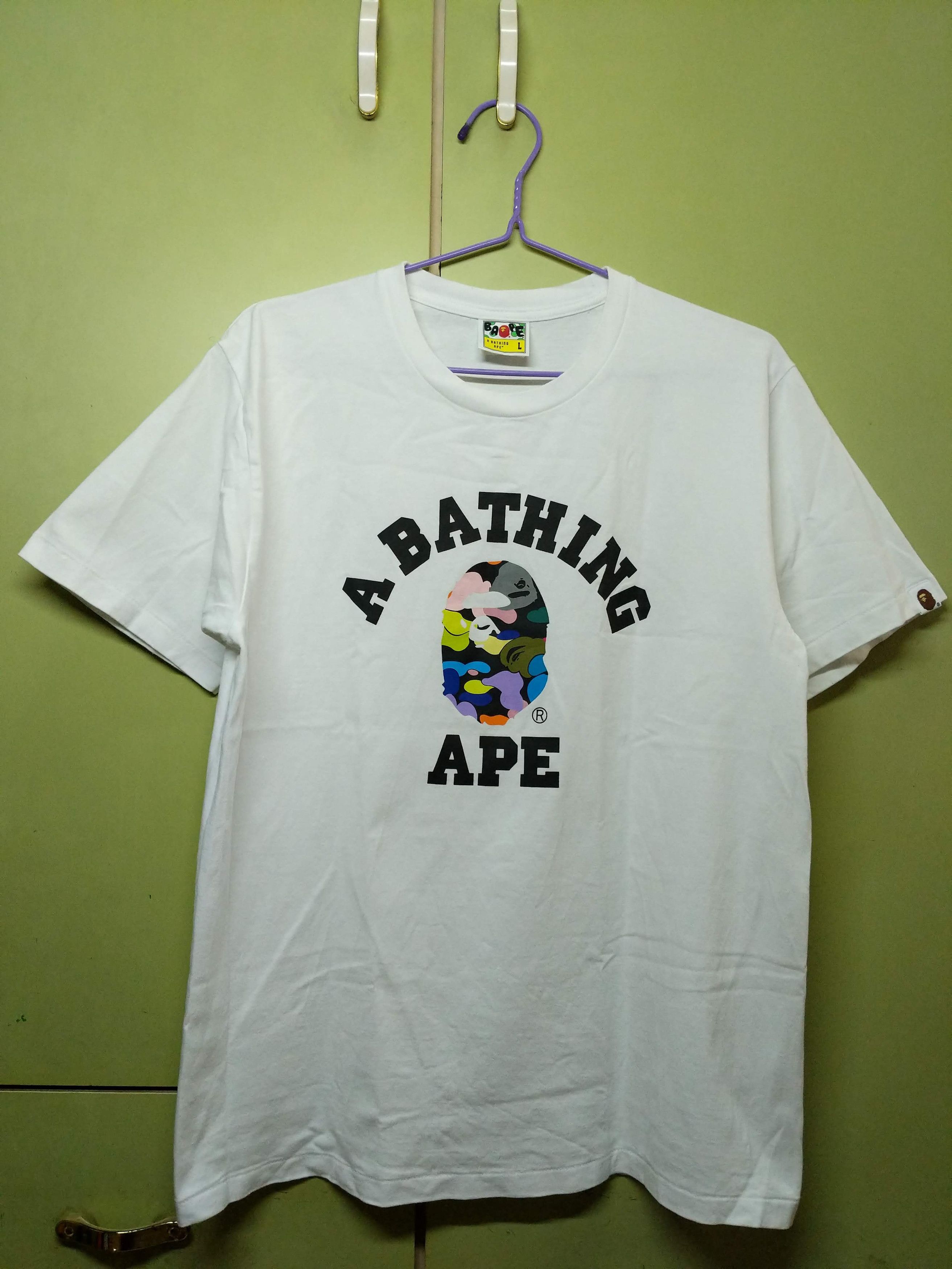 Bape Multi Camo College Tee