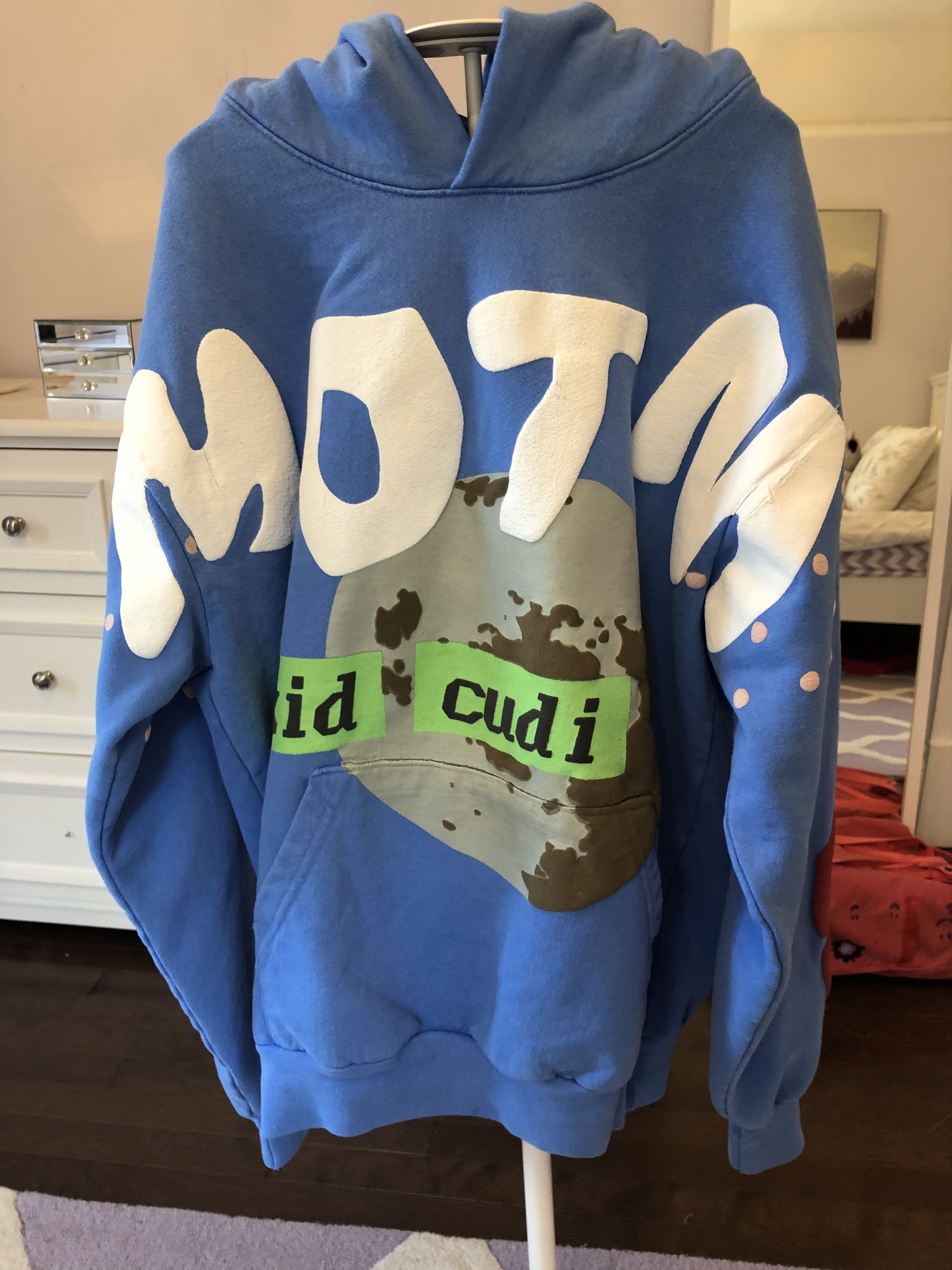 Cactus Plant Flea Market Kid Cudi x CPFM MOTM Hoodie blue