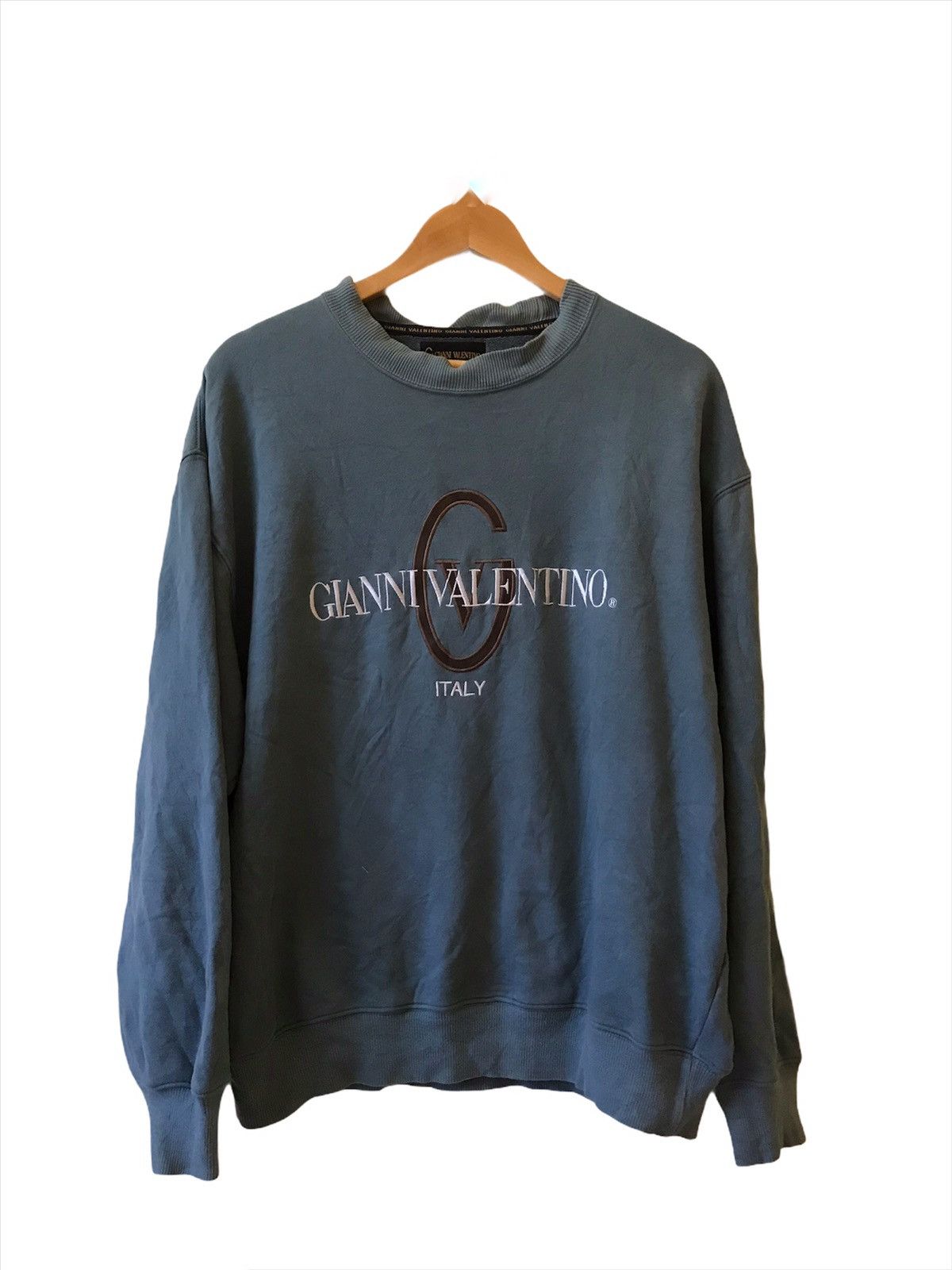 Designer × Gianni Valentino × Valentino Gianni Valentino Italy Logo Sweatshirt Size US XXL / EU 58 / 5 - 1 Thumbnail