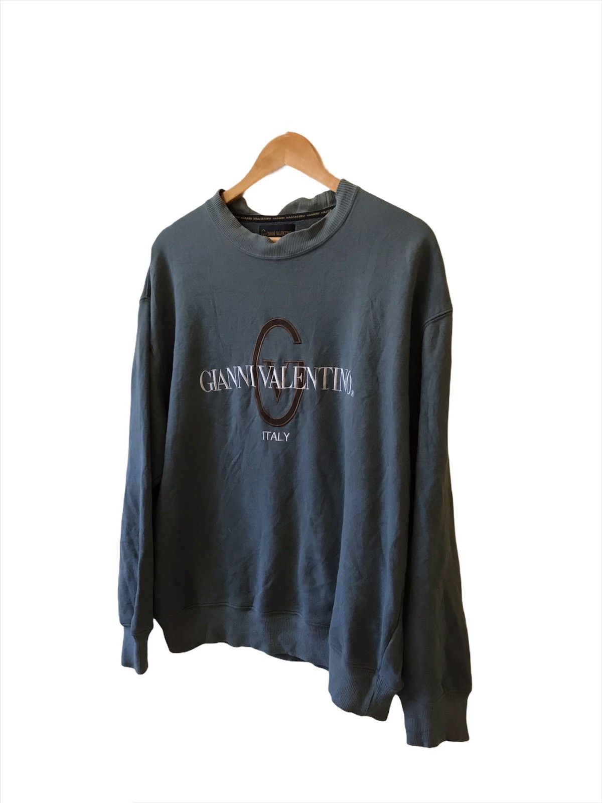 Designer × Gianni Valentino × Valentino Gianni Valentino Italy Logo Sweatshirt Size US XXL / EU 58 / 5 - 2 Thumbnail