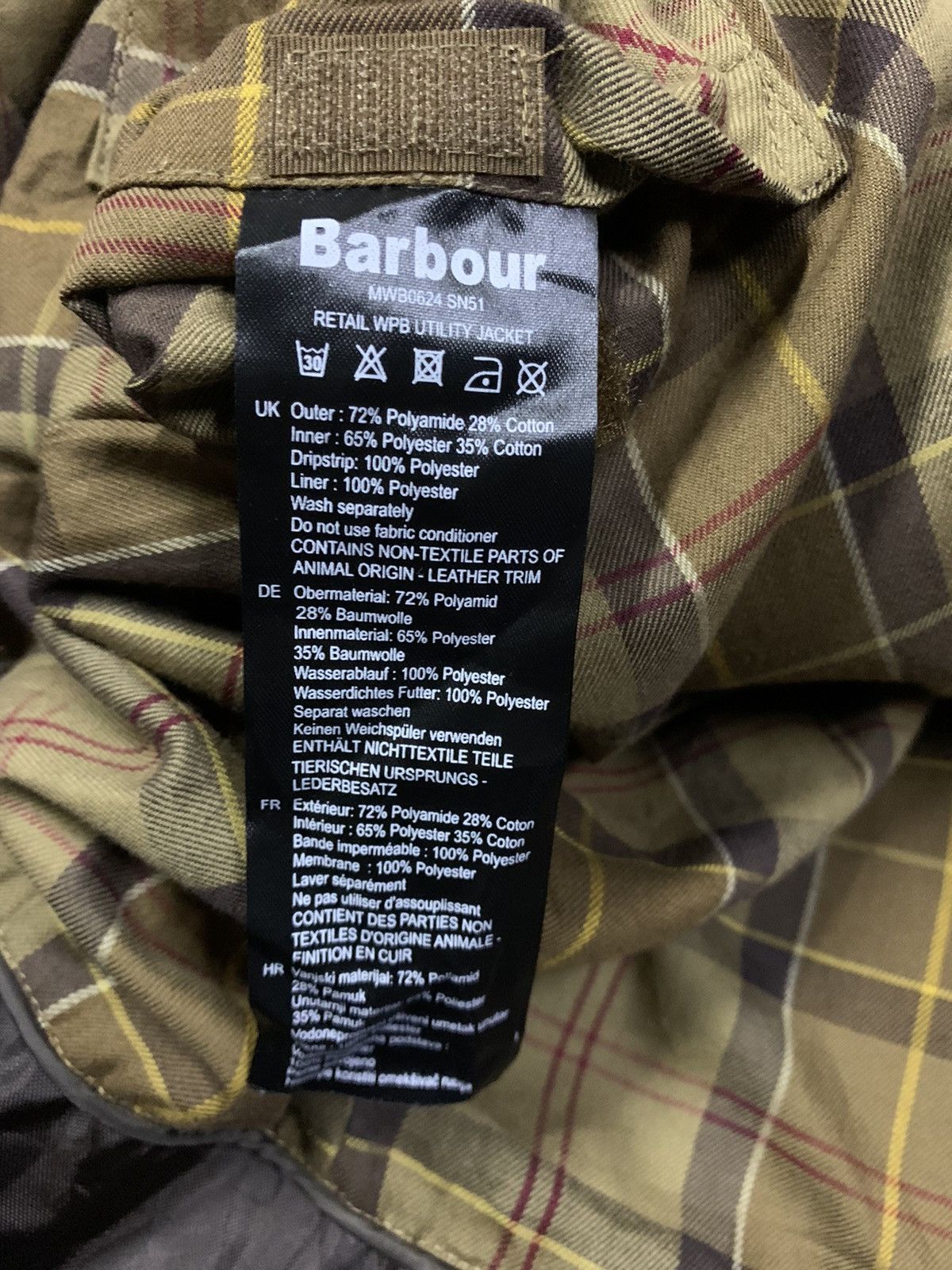 Barbour 🔥BARBOUR UTILITY JACKET W/PROOF & BREATHABLE Size US L / EU 52-54 / 3 - 12 Thumbnail