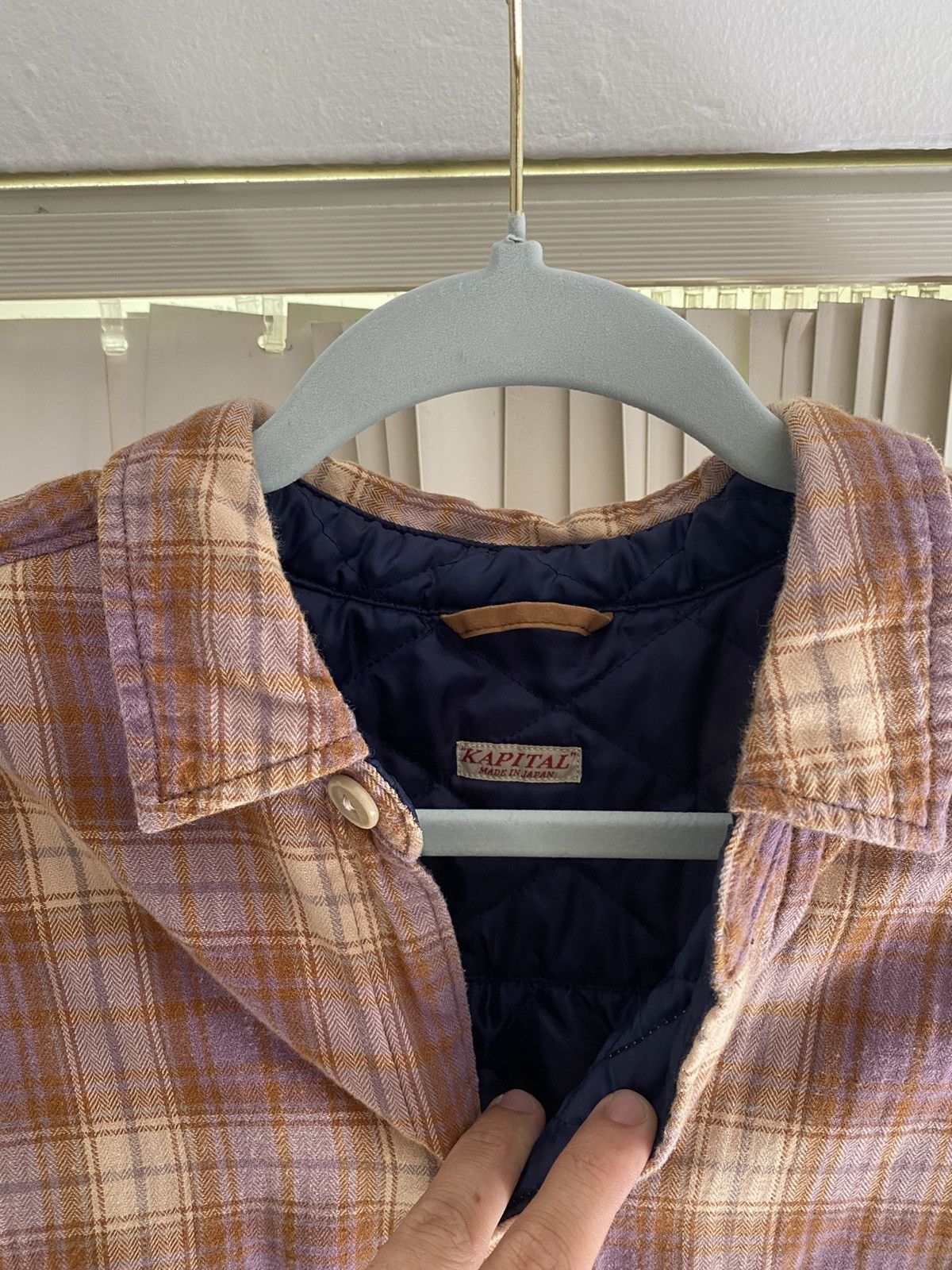 Kapital Nelck Quilting Slappy Shirt Coat Men's Outerwear