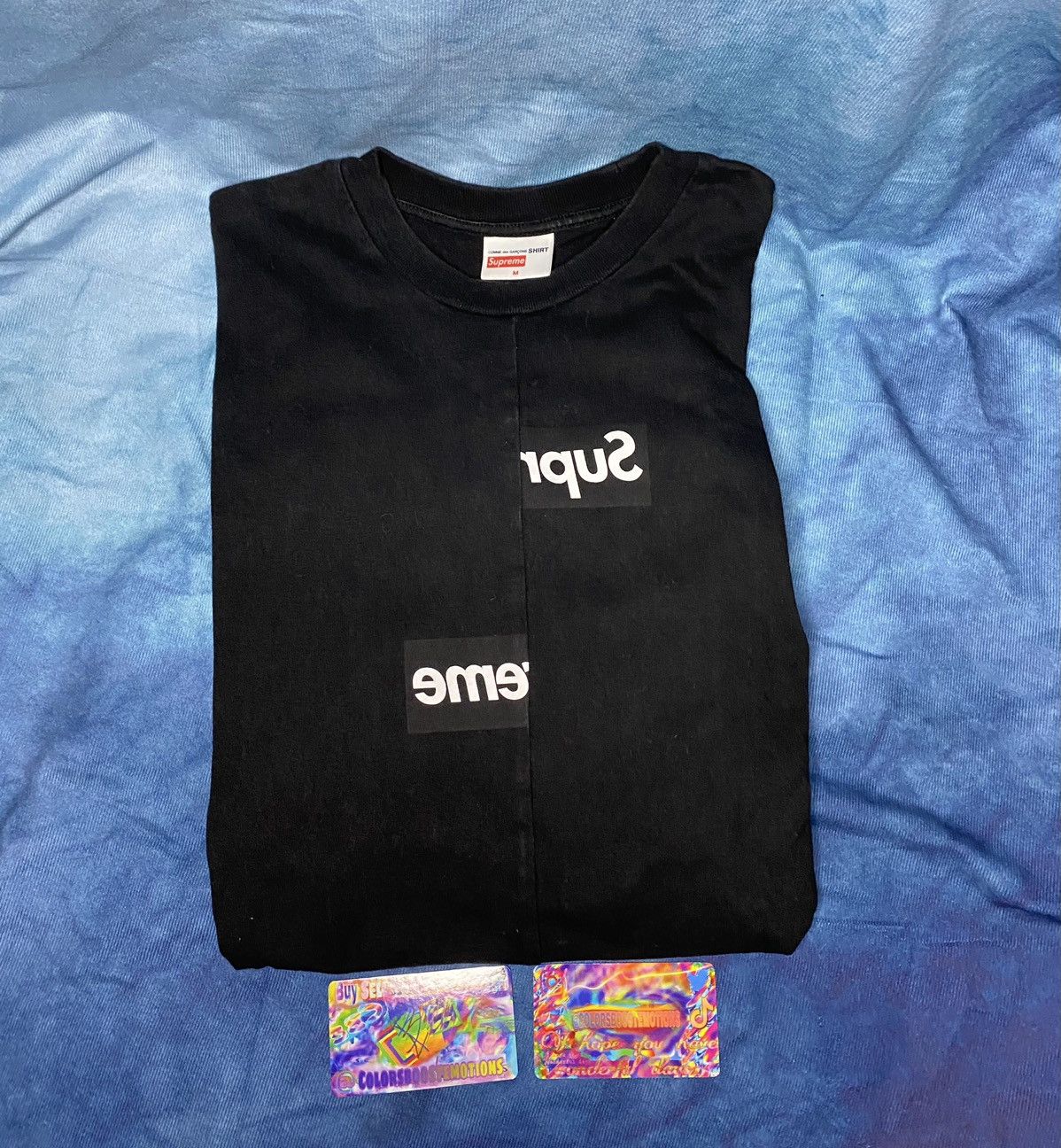 Supreme FW18 Supreme Comme des Garcons Shirt Split Box Logo Tee