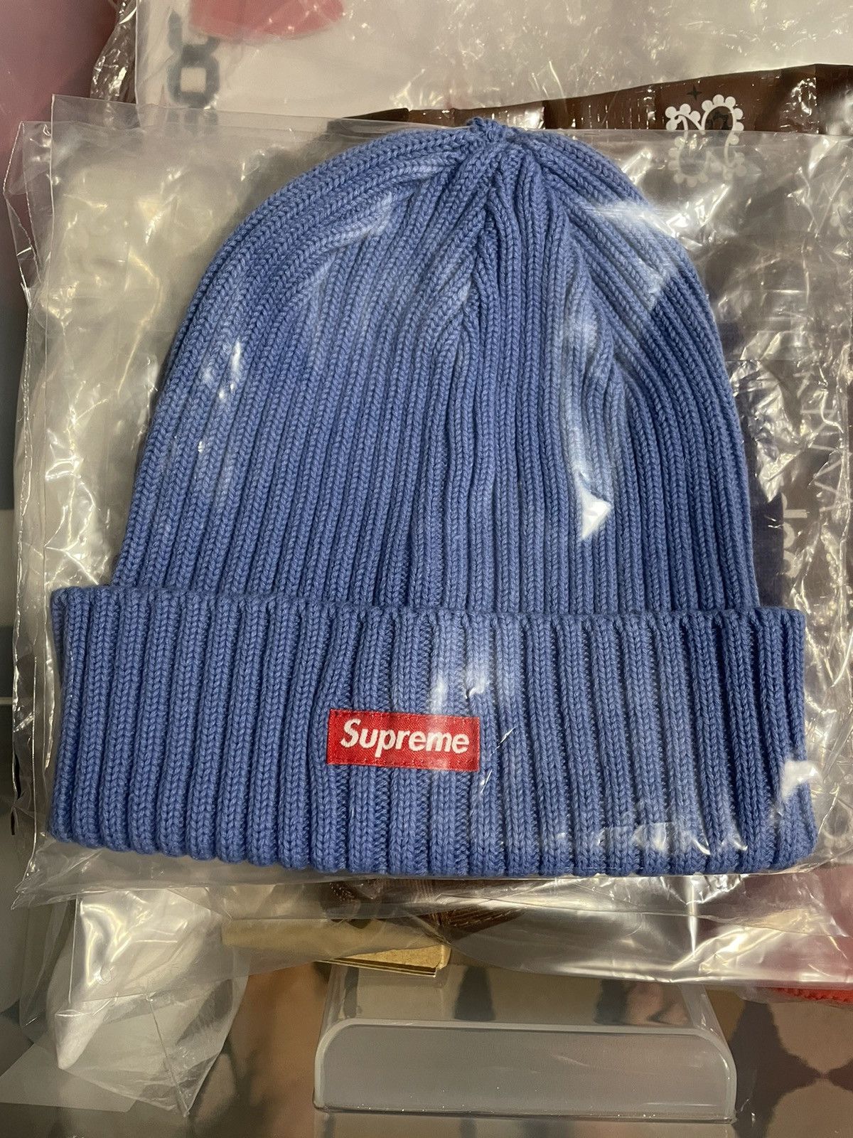 overdyed beanie blue