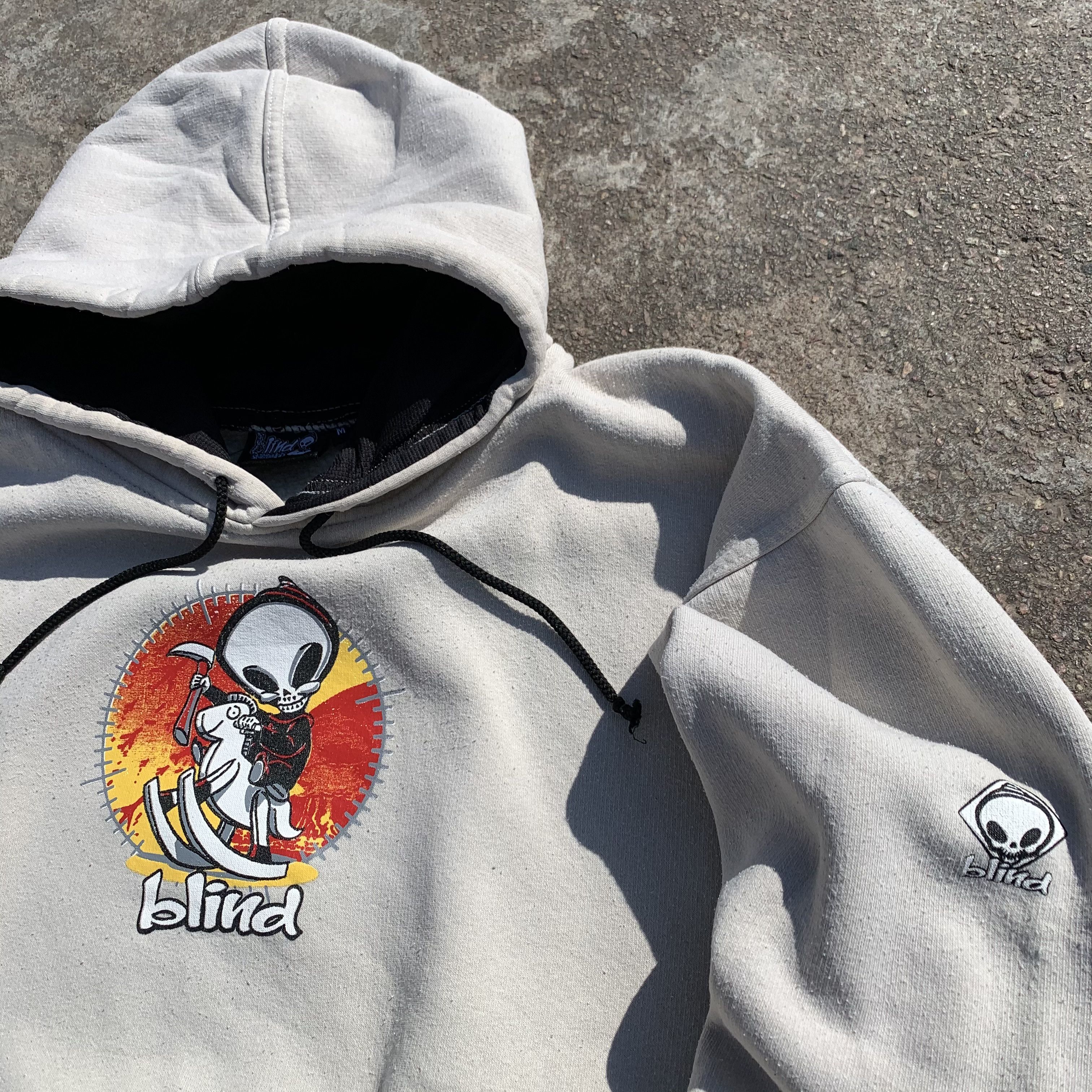 Hook-Ups Blind Skateboards Vintage Hoodie 1990s SkateCo Made In USA Size US M / EU 48-50 / 2 - 2 Thumbnail