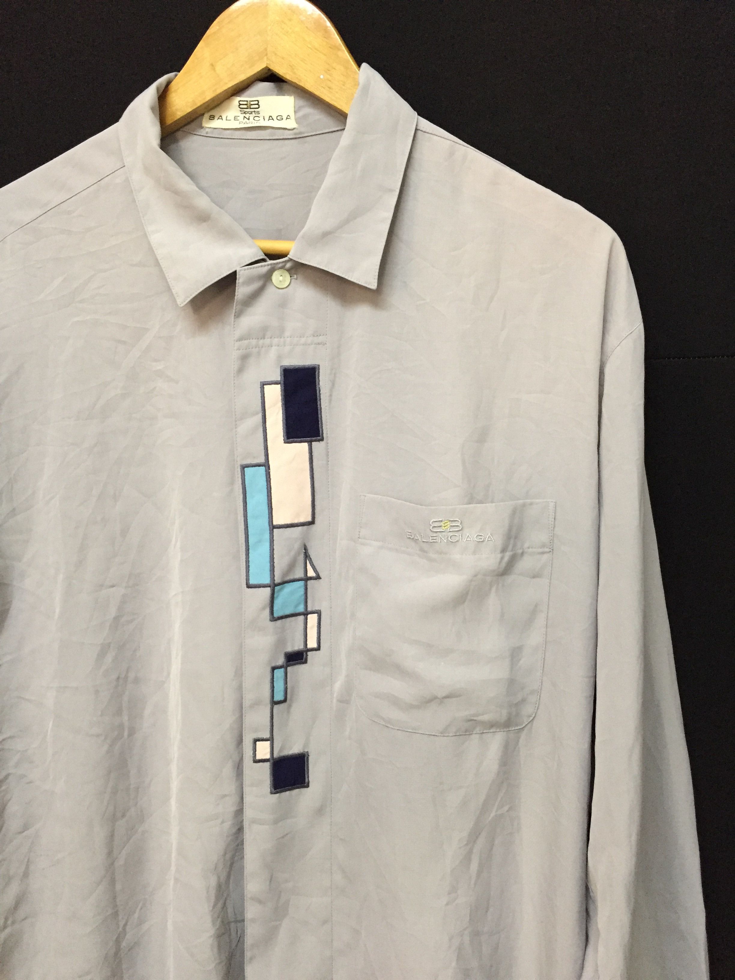 Balenciaga 90's Balenciaga sport bauhaus art logo oversize Size US L / EU 52-54 / 3 - 3 Thumbnail