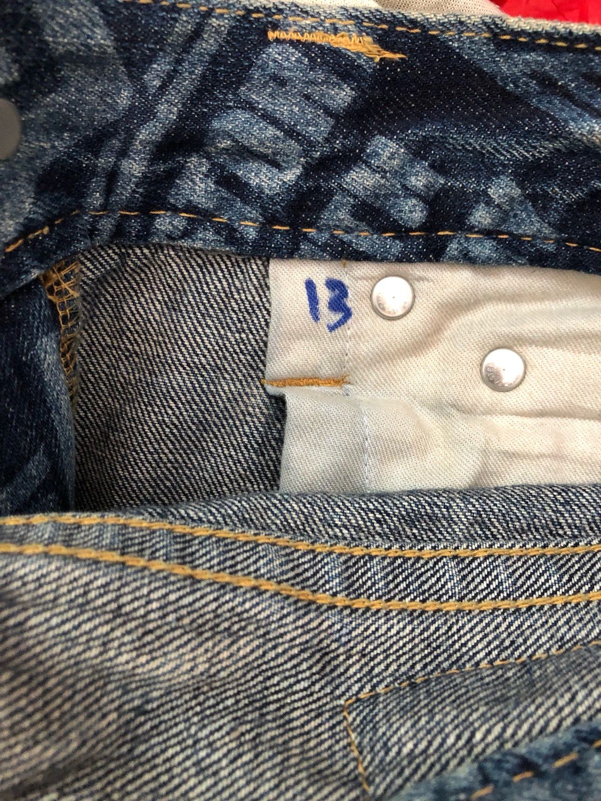 Vintage Japanese Brand Co&Lu All Printed Sign Symbol Denim Jeans Size US 32 / EU 48 - 9 Thumbnail