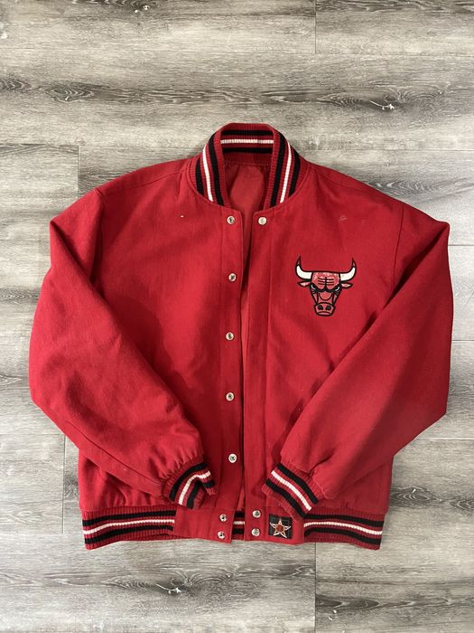 Vintage VNTG JH Design Chicago Bulls Reversible Varsity Jacket Sz