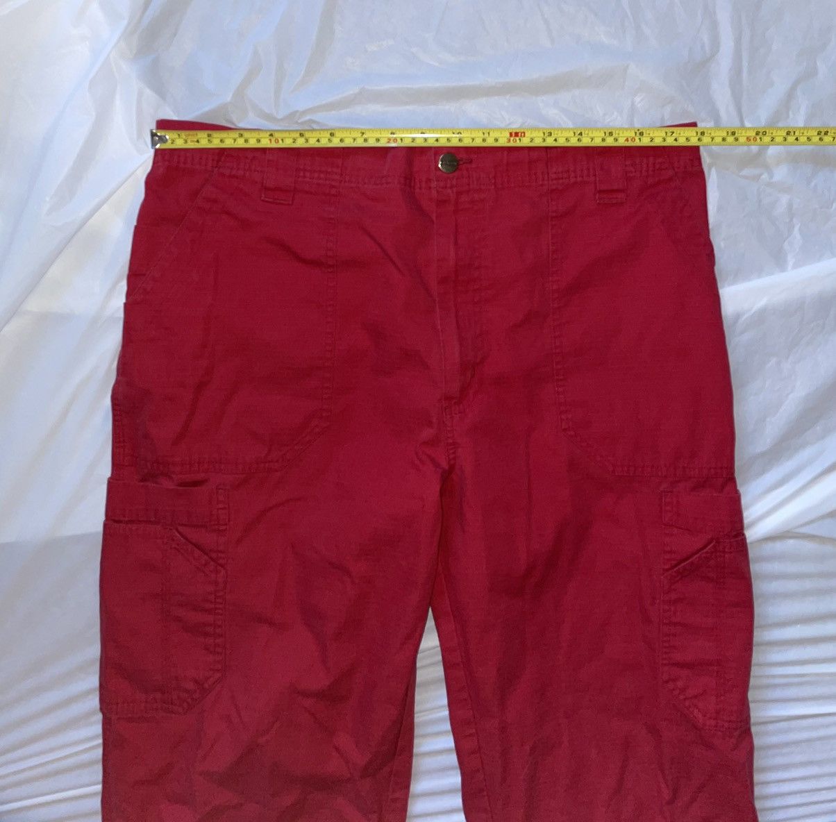Carhartt Carhartt Lightweight Red Cargo Pants Size US 36 / EU 52 - 9 Thumbnail