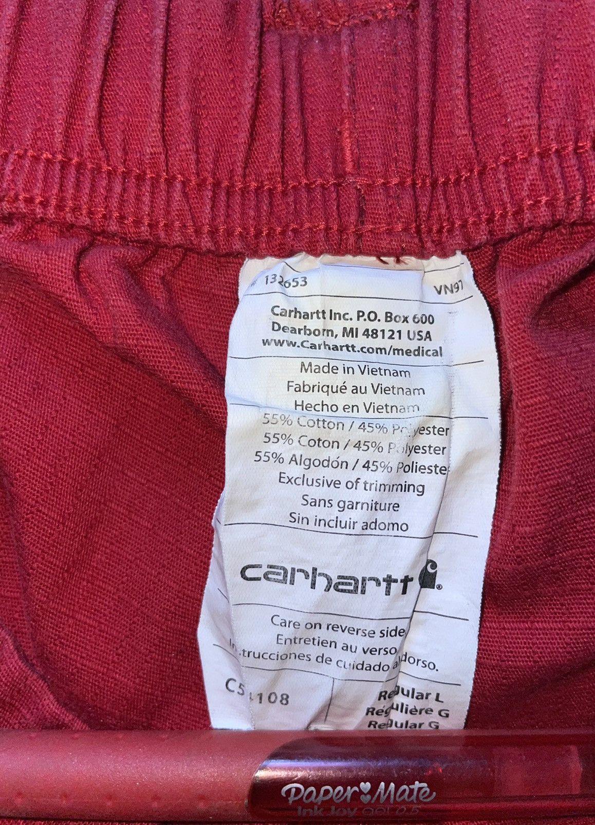 Carhartt Carhartt Lightweight Red Cargo Pants Size US 36 / EU 52 - 5 Thumbnail