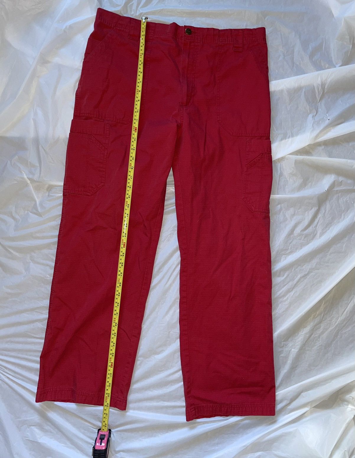Carhartt Carhartt Lightweight Red Cargo Pants Size US 36 / EU 52 - 7 Thumbnail