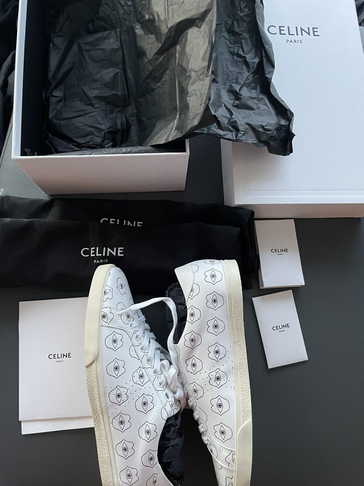 Celine × Hedi Slimane Celine Super Runway Limited Triomphe Sneaker Brand New Size US 10 / EU 43 - 6 Thumbnail