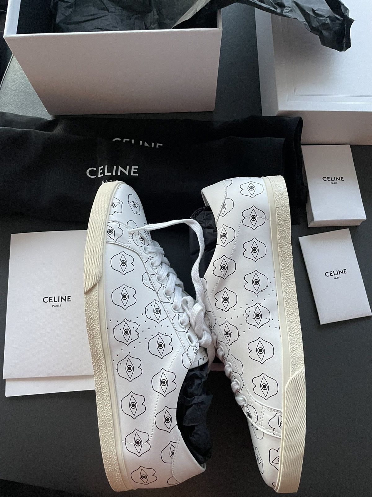 Celine × Hedi Slimane Celine Super Runway Limited Triomphe Sneaker Brand New Size US 10 / EU 43 - 5 Thumbnail
