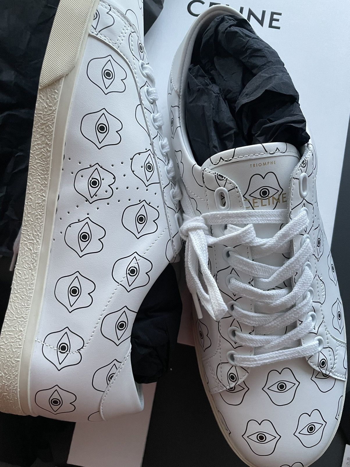 Celine × Hedi Slimane Celine Super Runway Limited Triomphe Sneaker Brand New Size US 10 / EU 43 - 8 Thumbnail