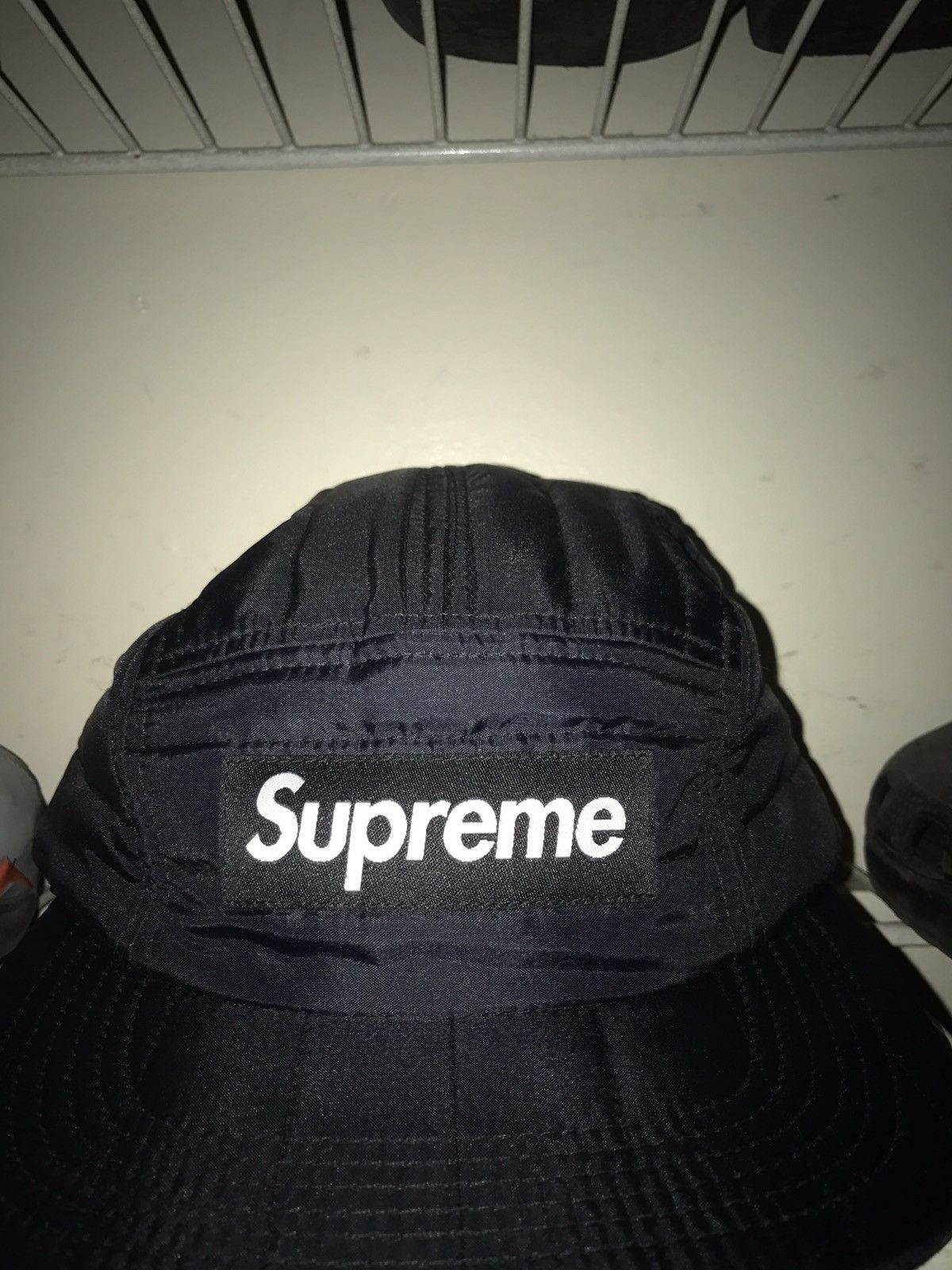 Supreme Quilted Black Bucket Hat Bucket Hat Supreme Square Box Black - CAPMAFIA  main image 4