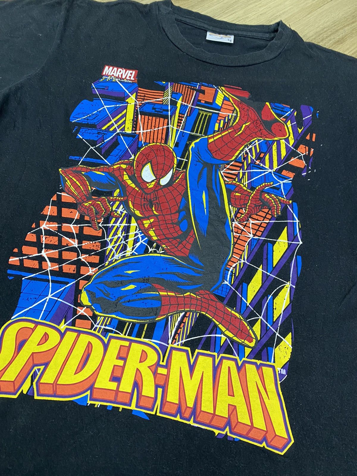 Cartoon Network × Vintage Rare!! Spiderman Animated Cartoon Movie Superhero T-shirt Size US L / EU 52-54 / 3 - 2 Thumbnail
