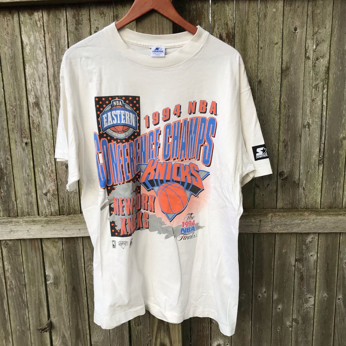 Vintage 90s New York Knicks 1994 NBA Finals T-shirt Mens Size 