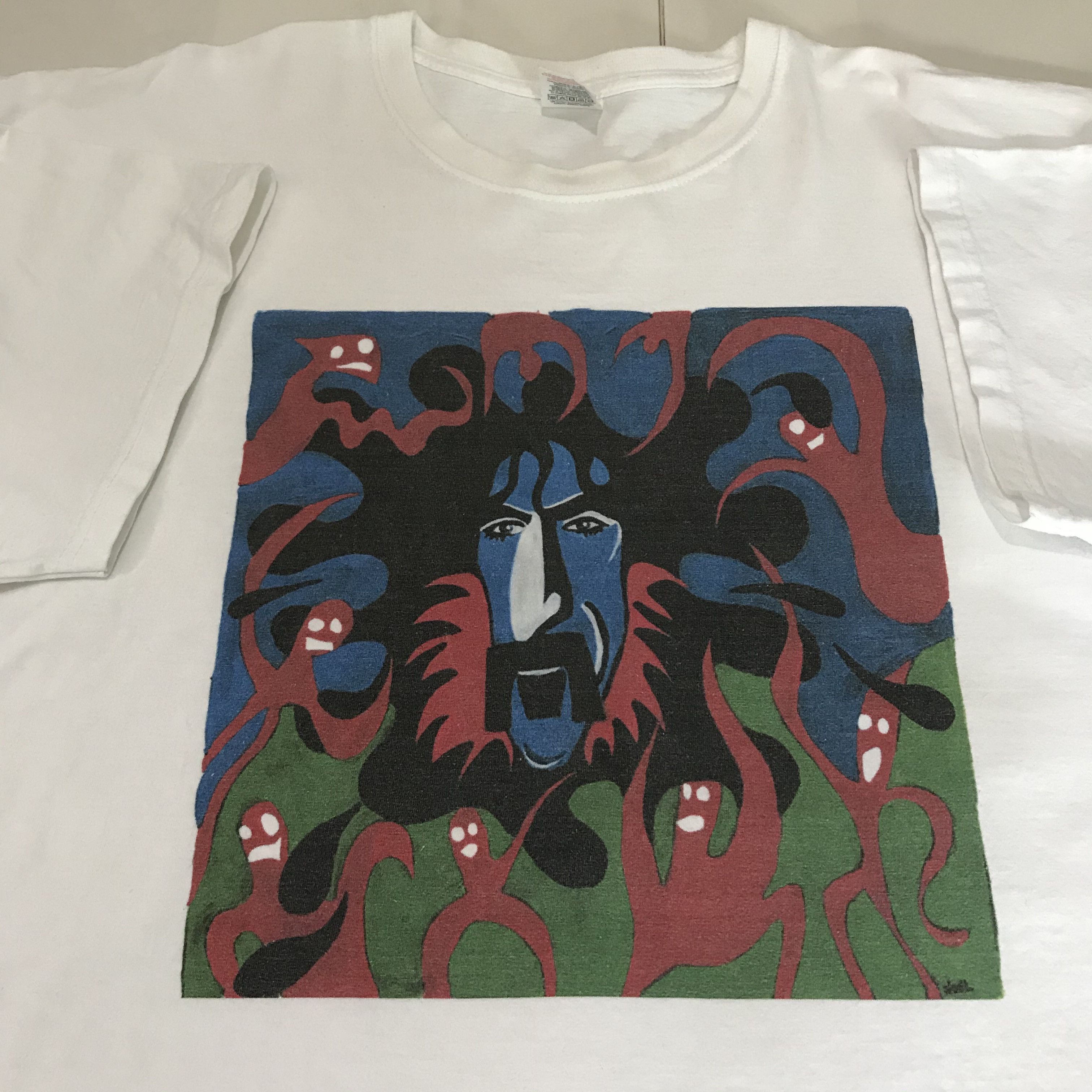 Band Tees × Vintage Vintage Y2K Frank Zappa Help,I’m A Rock Tee 3XL guitarist Size US XXL / EU 58 / 5 - 1 Thumbnail