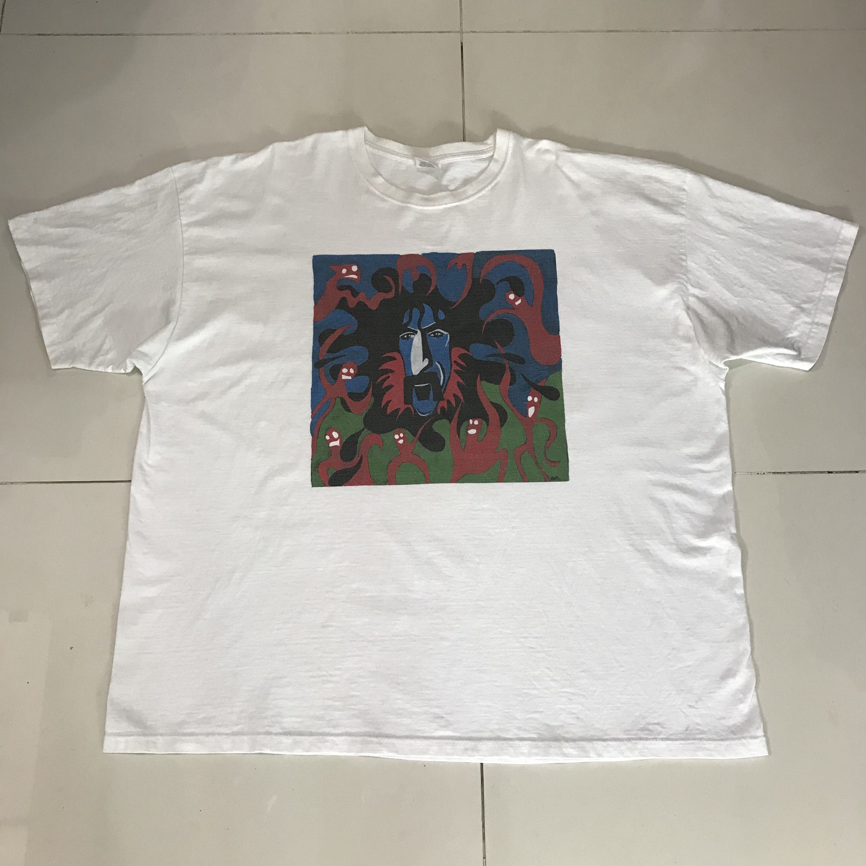 Band Tees × Vintage Vintage Y2K Frank Zappa Help,I’m A Rock Tee 3XL guitarist Size US XXL / EU 58 / 5 - 2 Thumbnail