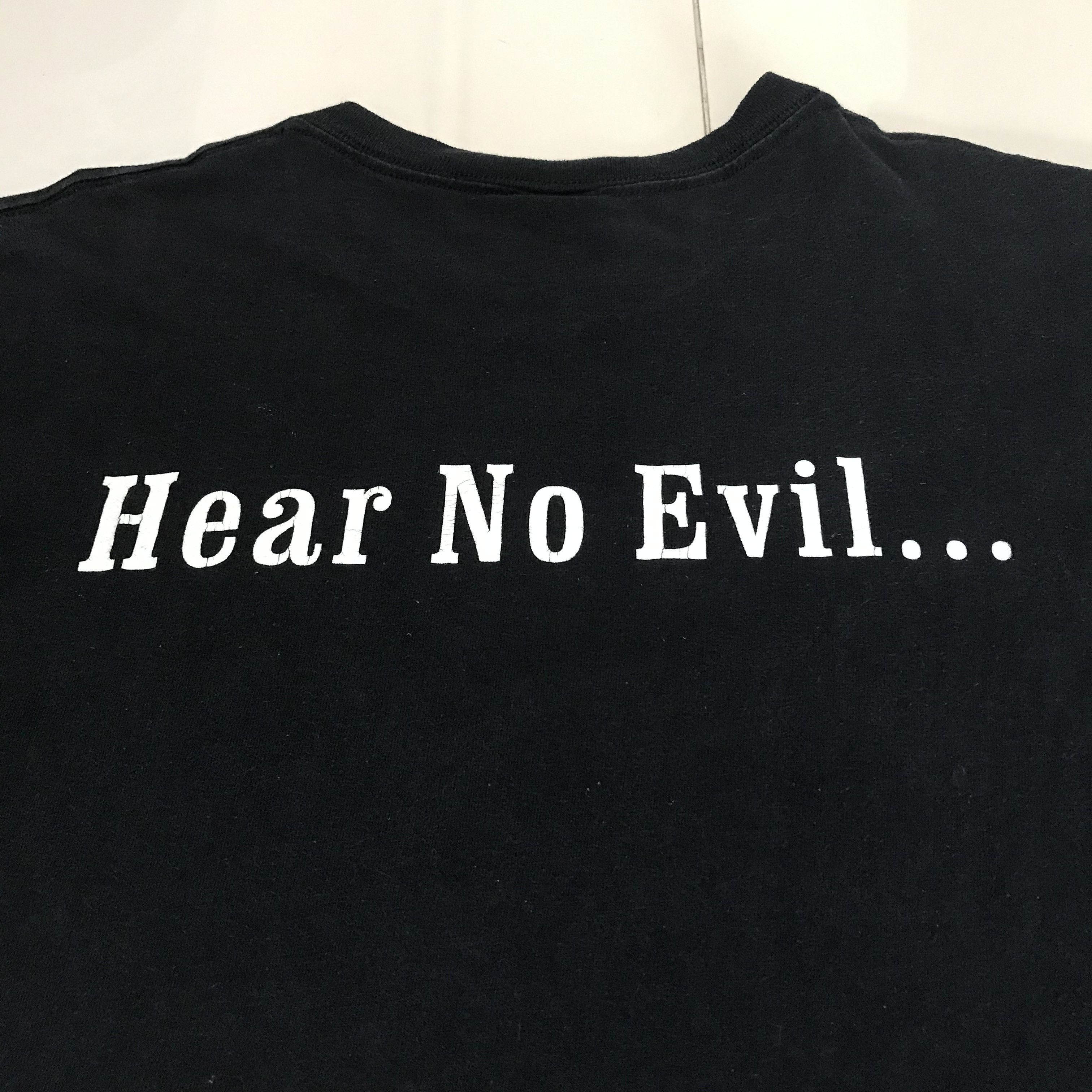 Band Tees Vintage 90s MP3.com Hear No Evil Song Tee graphic streetwear Size US L / EU 52-54 / 3 - 4 Thumbnail