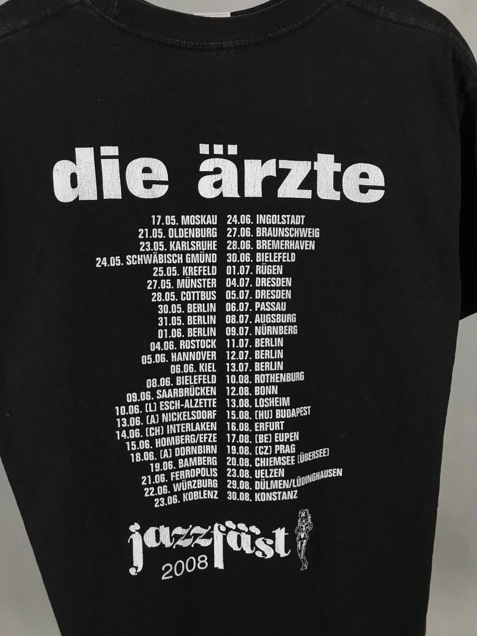 Band Tees Die arzte 2008 vintage rock band tour tee Size US L / EU 52-54 / 3 - 7 Thumbnail