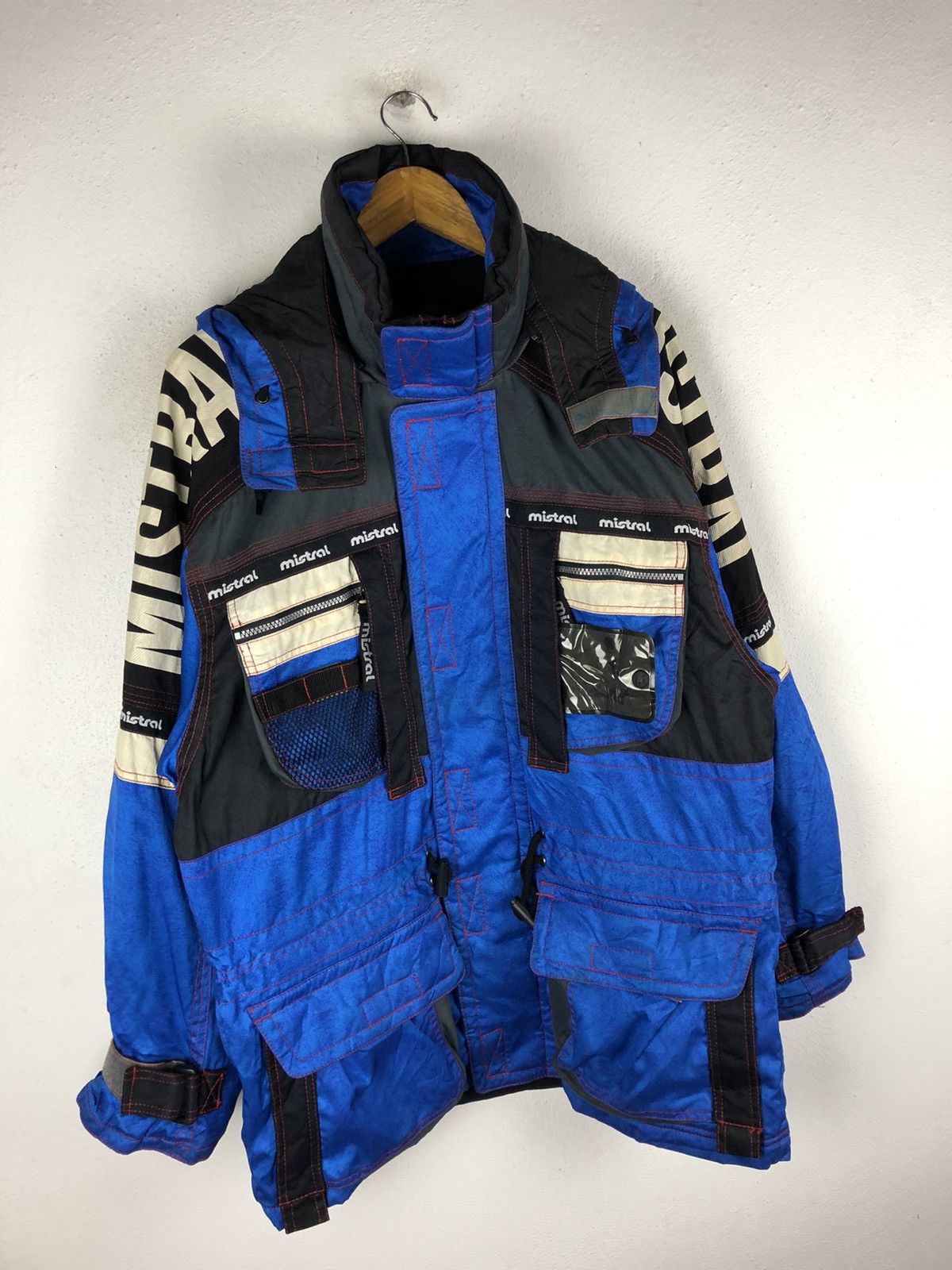 Mistral Bomber Jacket Ski Wear Vintage Mistral buy Multicolor Sportswear Winter Snow Jacket fit S / tag L