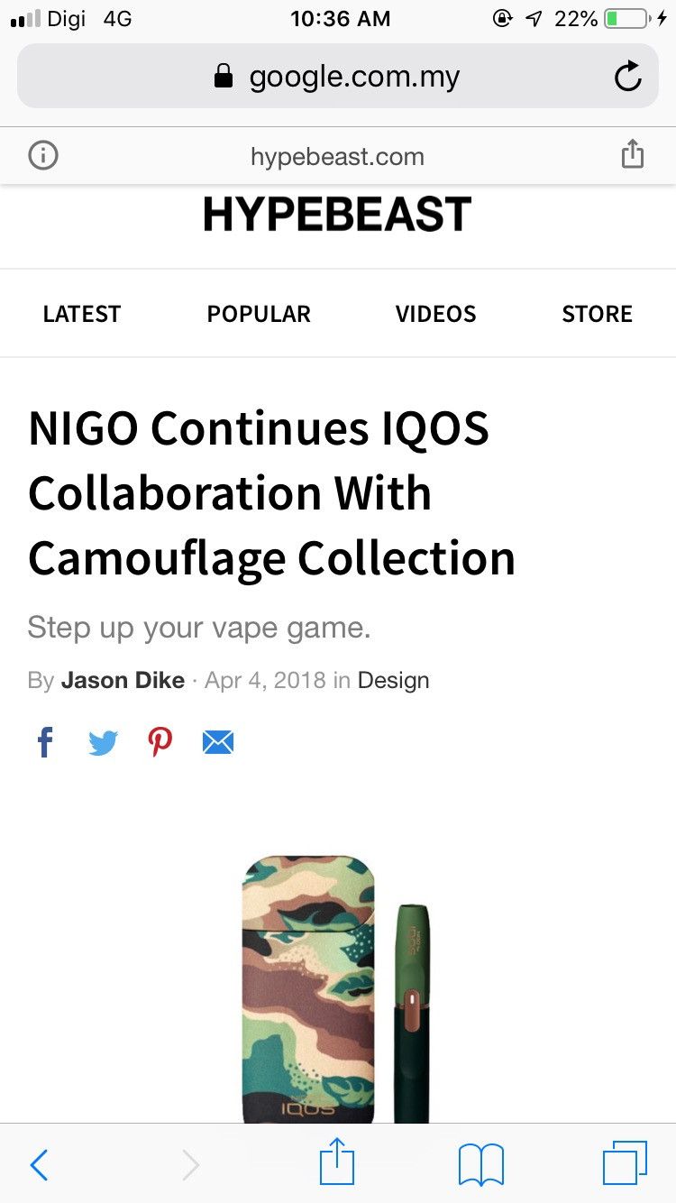 Nigo Nigo For IQOS Camouflage Tote Bag Size ONE SIZE - 14 Thumbnail